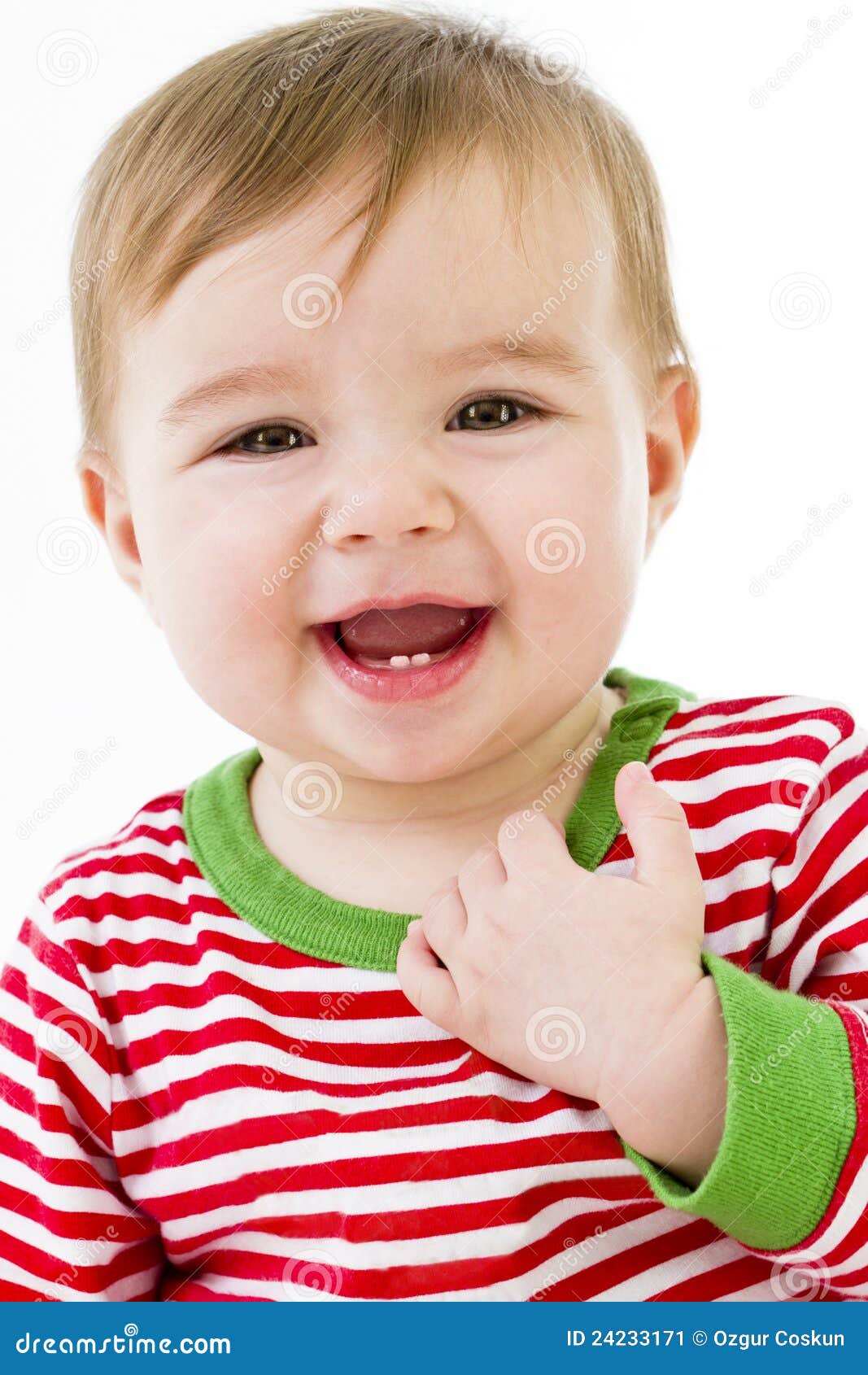 De Baby Van Het Tandjes Krijgen Stock Afbeelding Image of uitdrukking