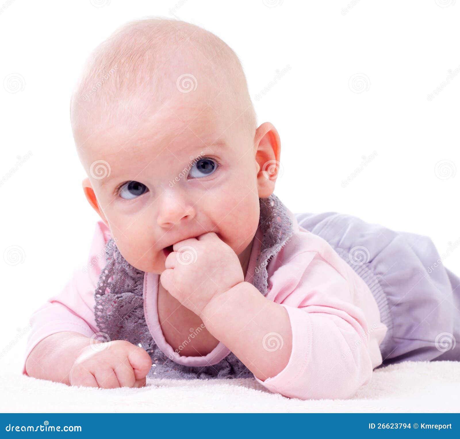 De Baby Van Het Tandjes Krijgen Stock Foto Image of tanden, gezicht