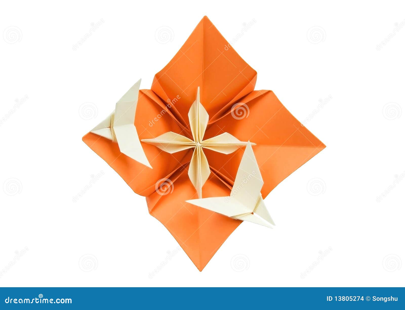 De bloem van de origami stock foto. Afbeelding bestaande uit document 13805274