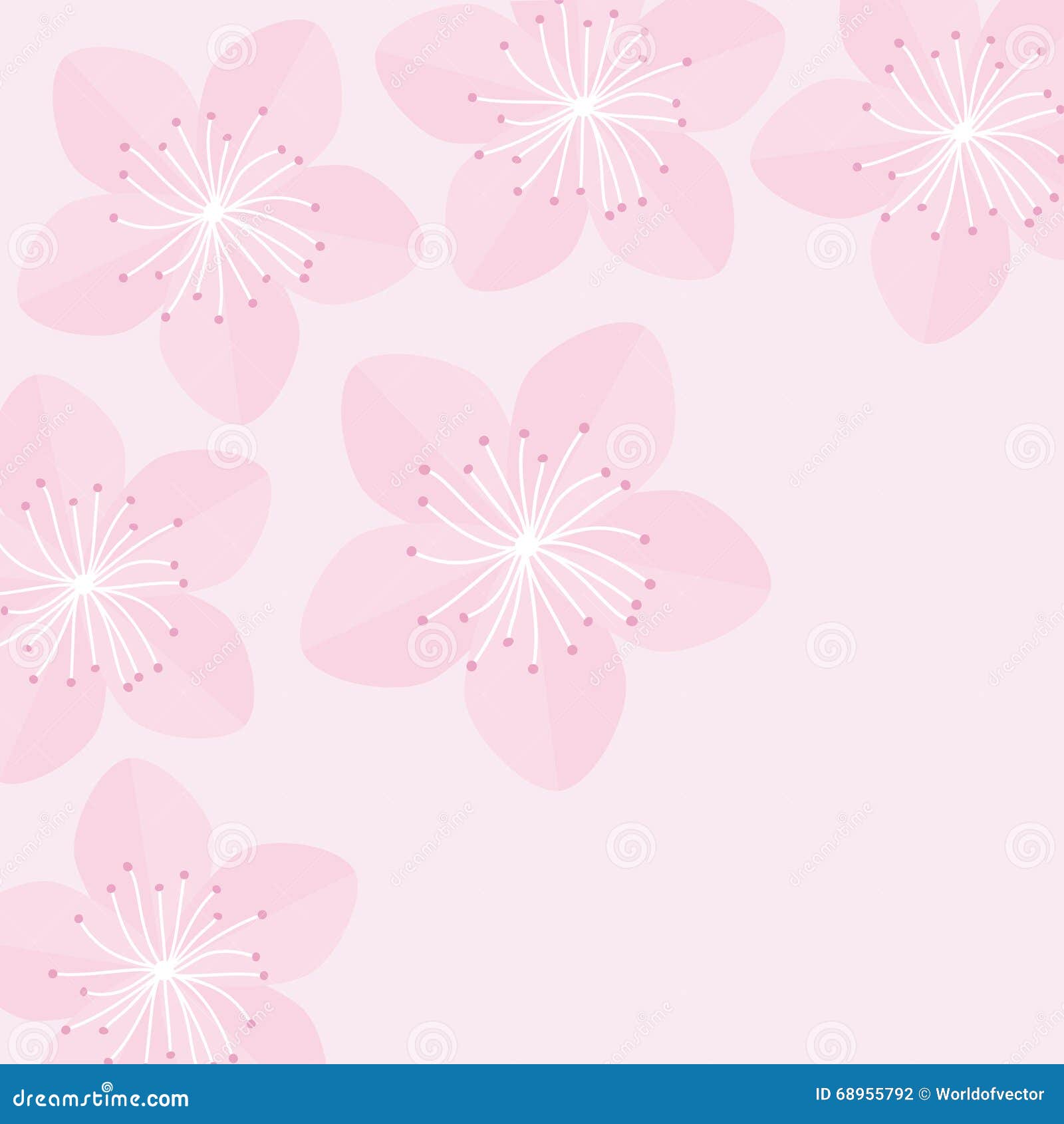Allergisch Recyclen Toeval De Bloemen Van Sakura Het Bloeien Van Japan Van De Kersenbloesem Roze Vlak  Ontwerp Als Achtergrond Vector Illustratie - Illustration of ontwerp,  illustratie: 68955792