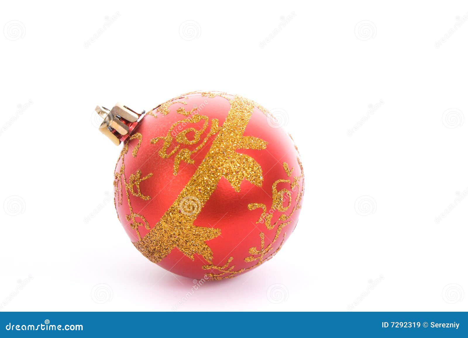 De bol van Kerstmis stock afbeelding. Image of rood, orneren - 7292319