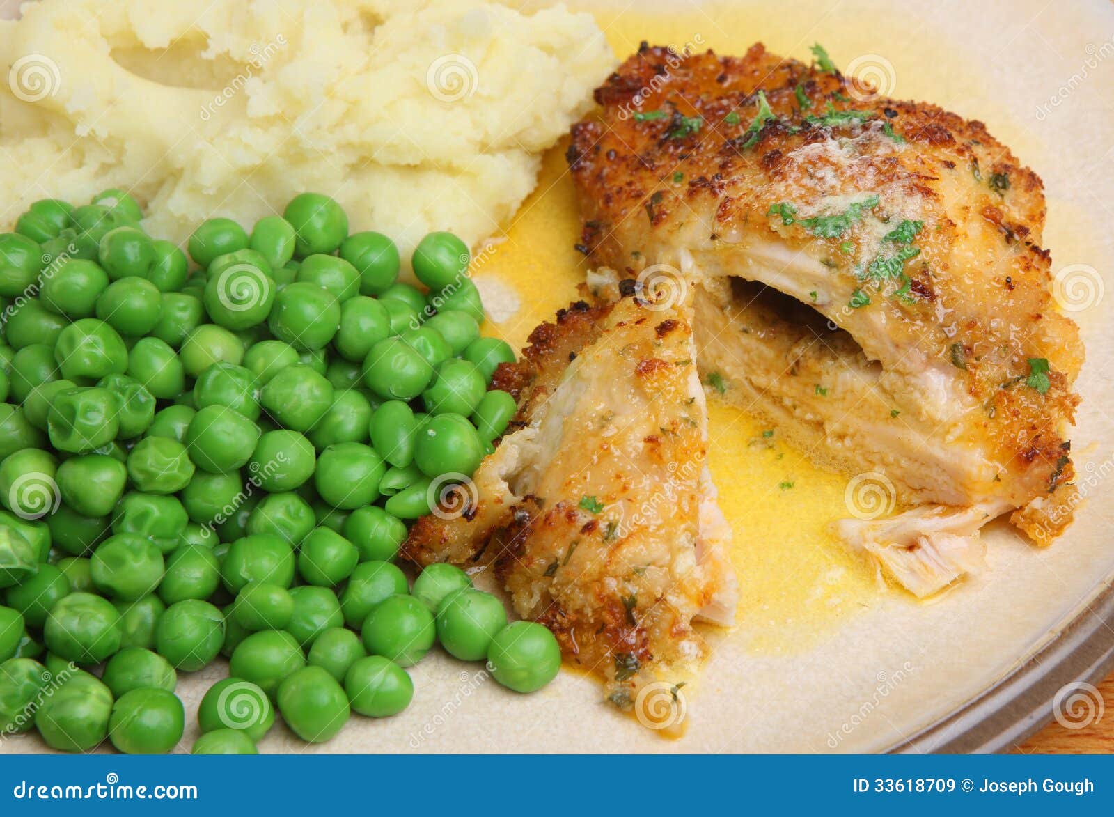 De Borstdiner Van Kippenkiev Stock Afbeelding Image of maaltijd