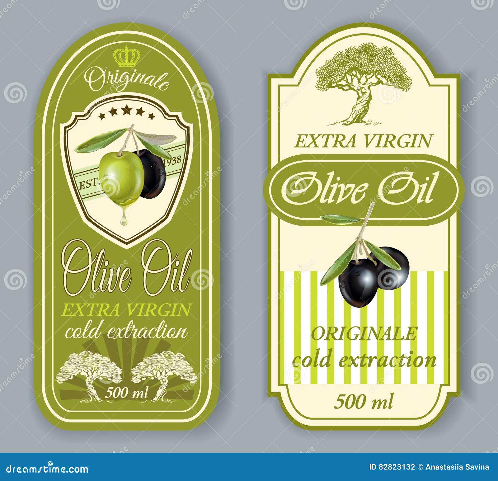 Оливковое масло этикетка