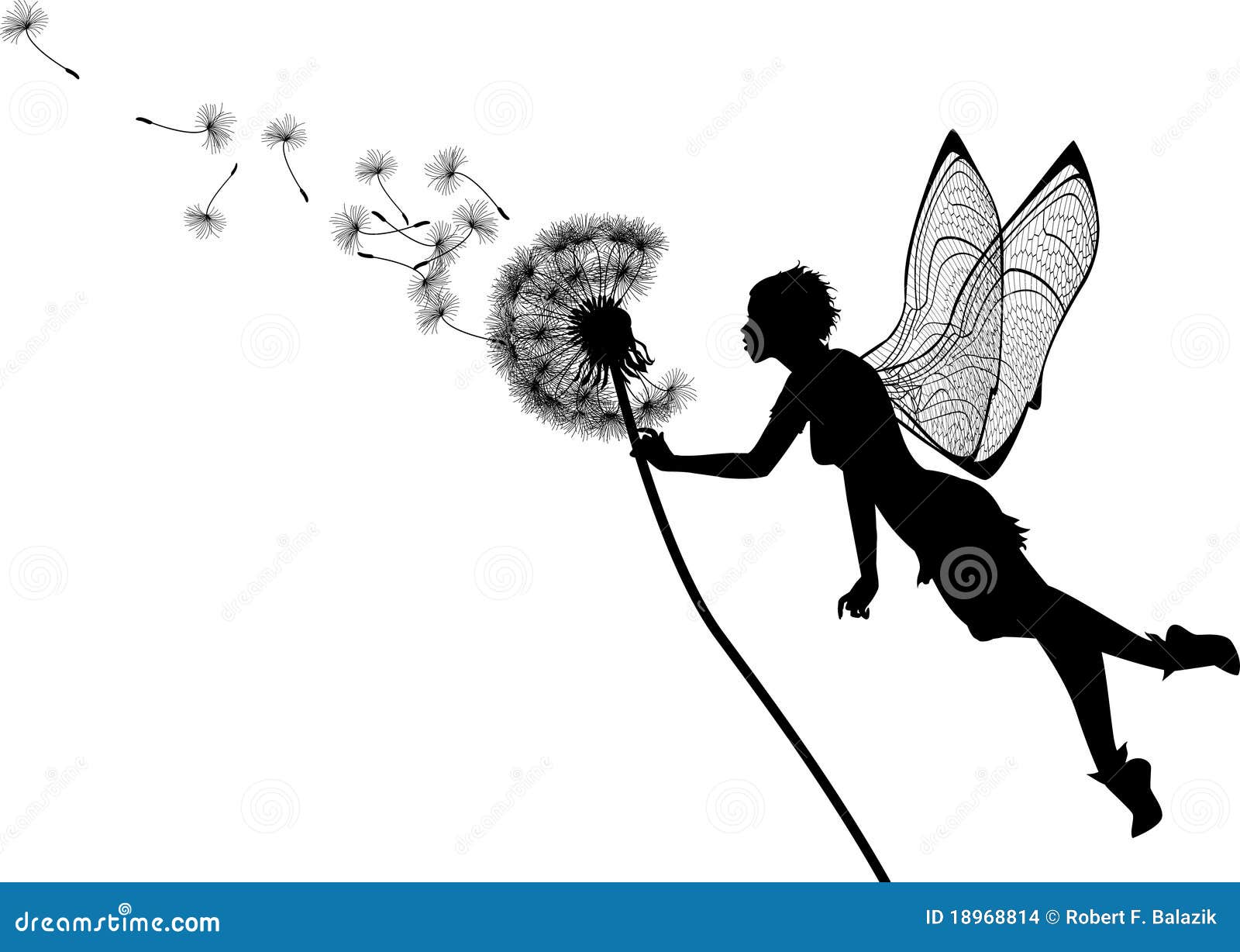 De Fee Van De Paardebloem Vector Illustratie Illustratie Bestaande Uit Reproductie 1614