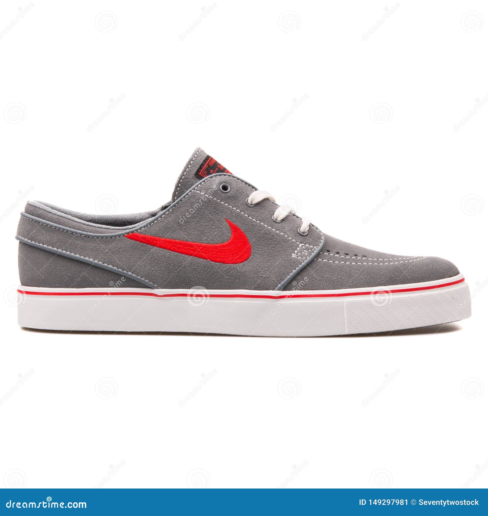 Grijze En Rode Tennisschoen Nike Stefan Janoski Redactionele Foto Image of oefening, product: 149297981