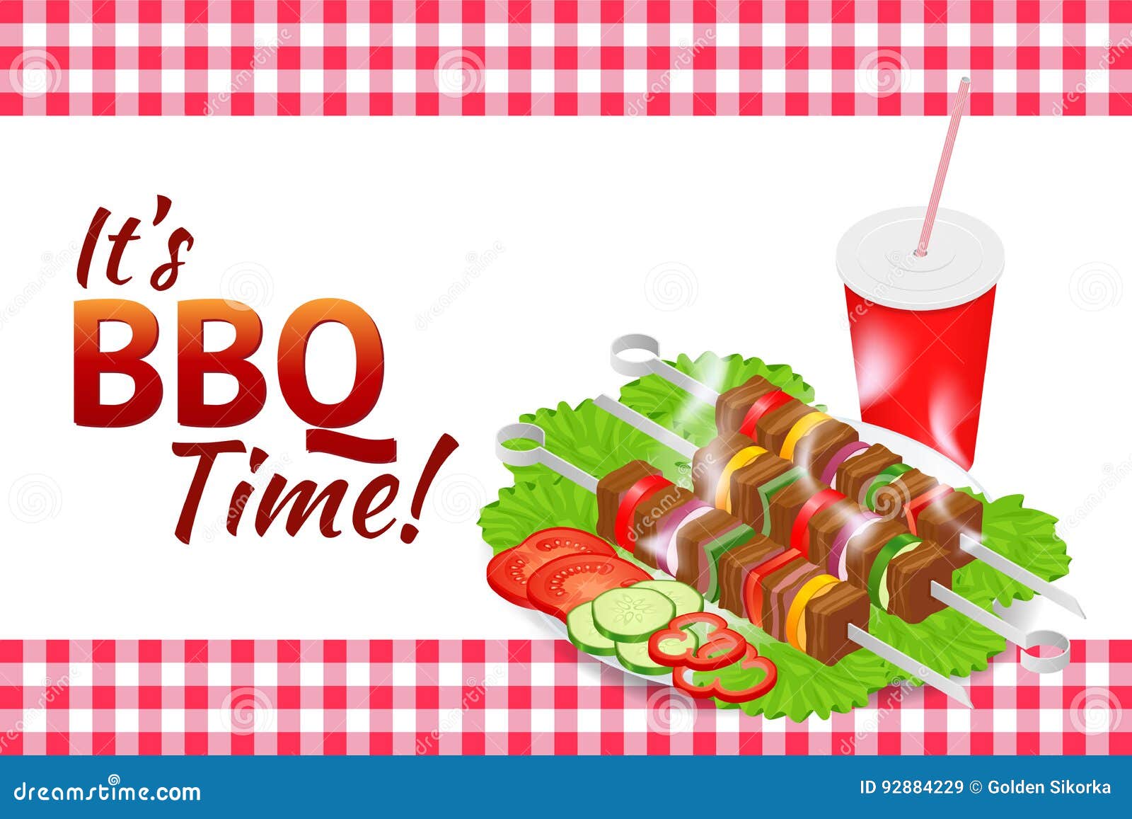 De horizontale banner van de barbecuepartij Het voedsel van de grillzomer Picknick kokend apparaat Vlakke isometrische illustratie Het weekend van de familie BBQ is zowel een het koken methode als een apparaat