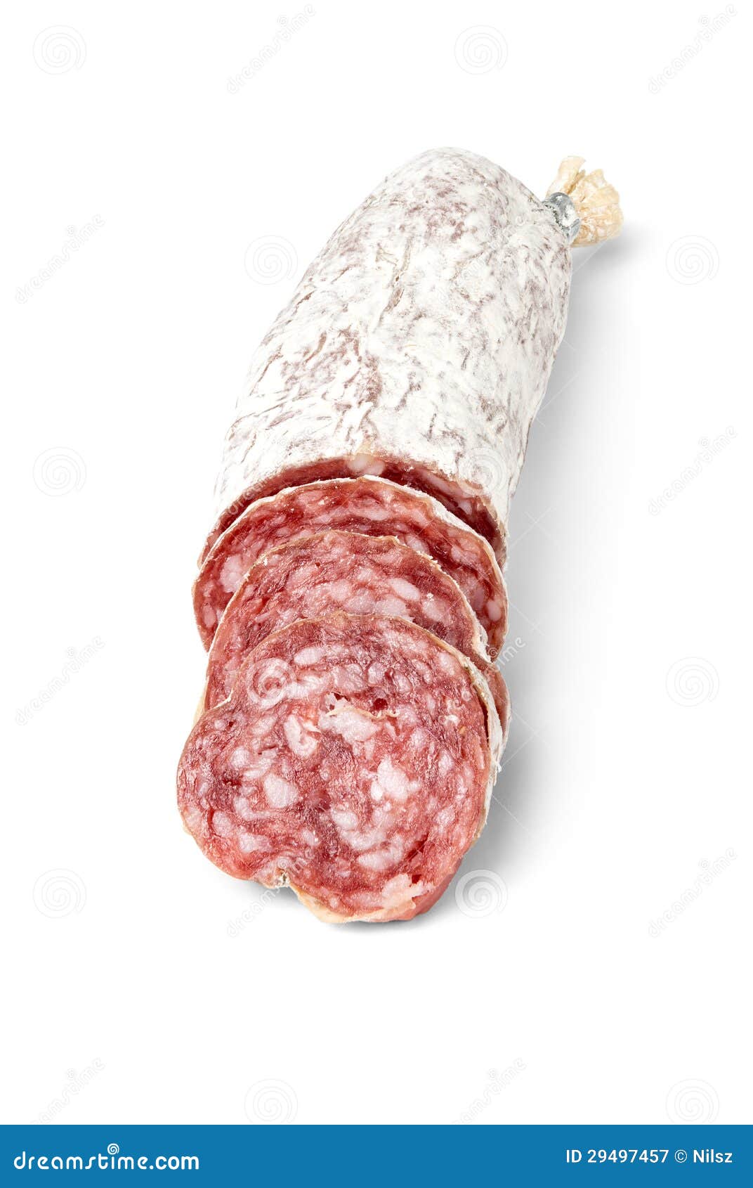 De Italiaanse Worst Van De Salami Stock Afbeelding Image of