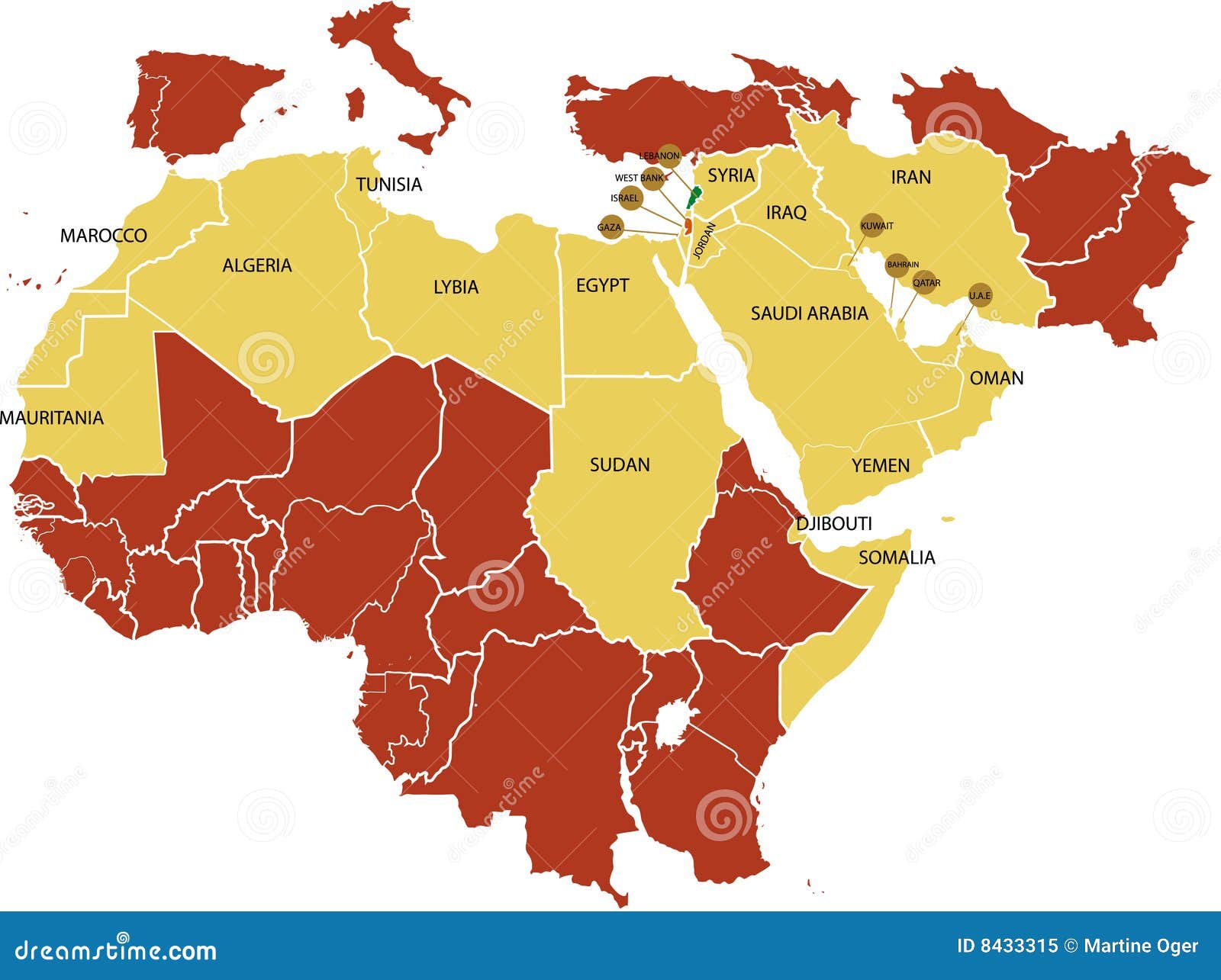 clipart map of middle east - photo #8