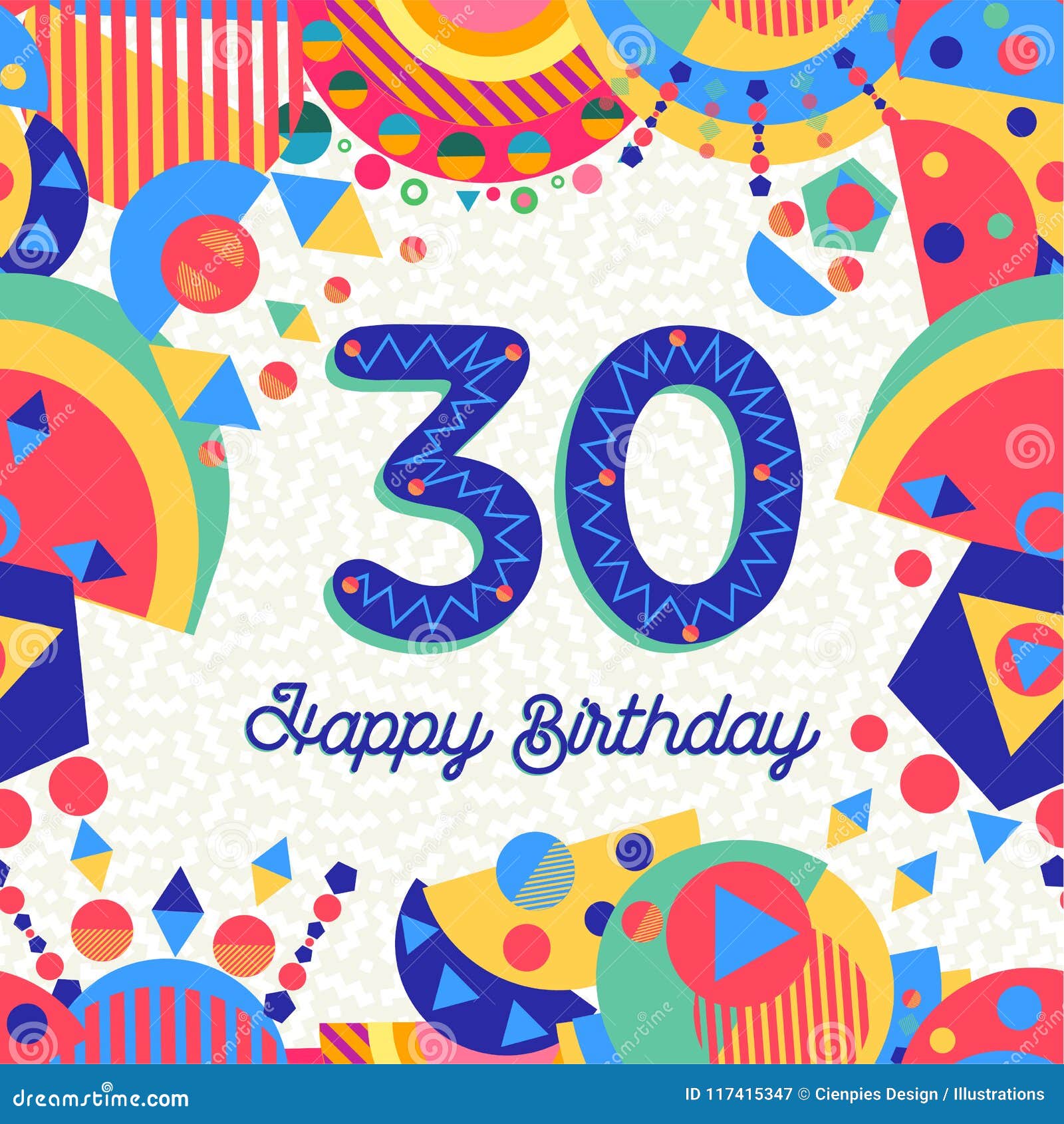 Gelukkige Verjaardag 30 Stock Illustrations, Vectors, & Clipart – (249  Stock Illustrations)