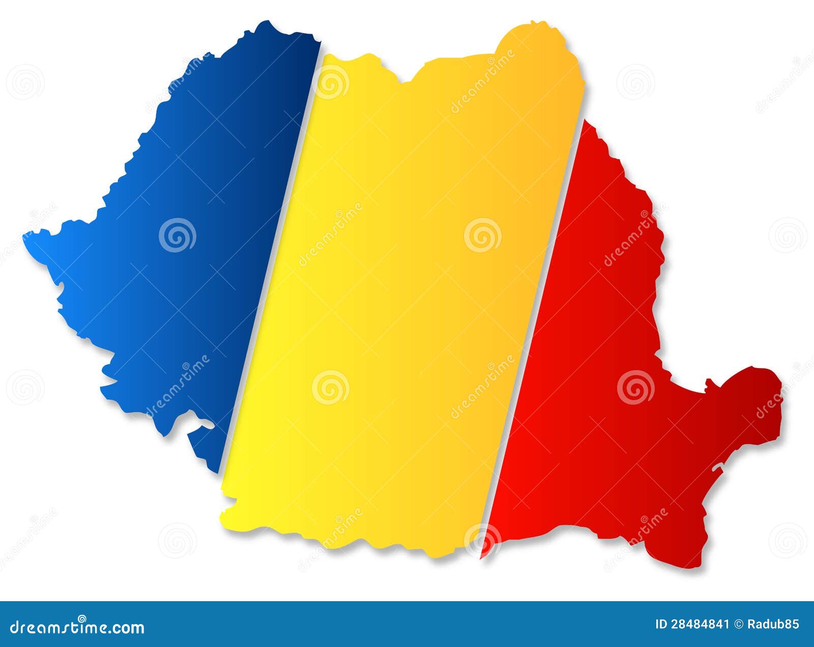 De Kaart van Roemenië stock illustratie. Illustration of verkiezing