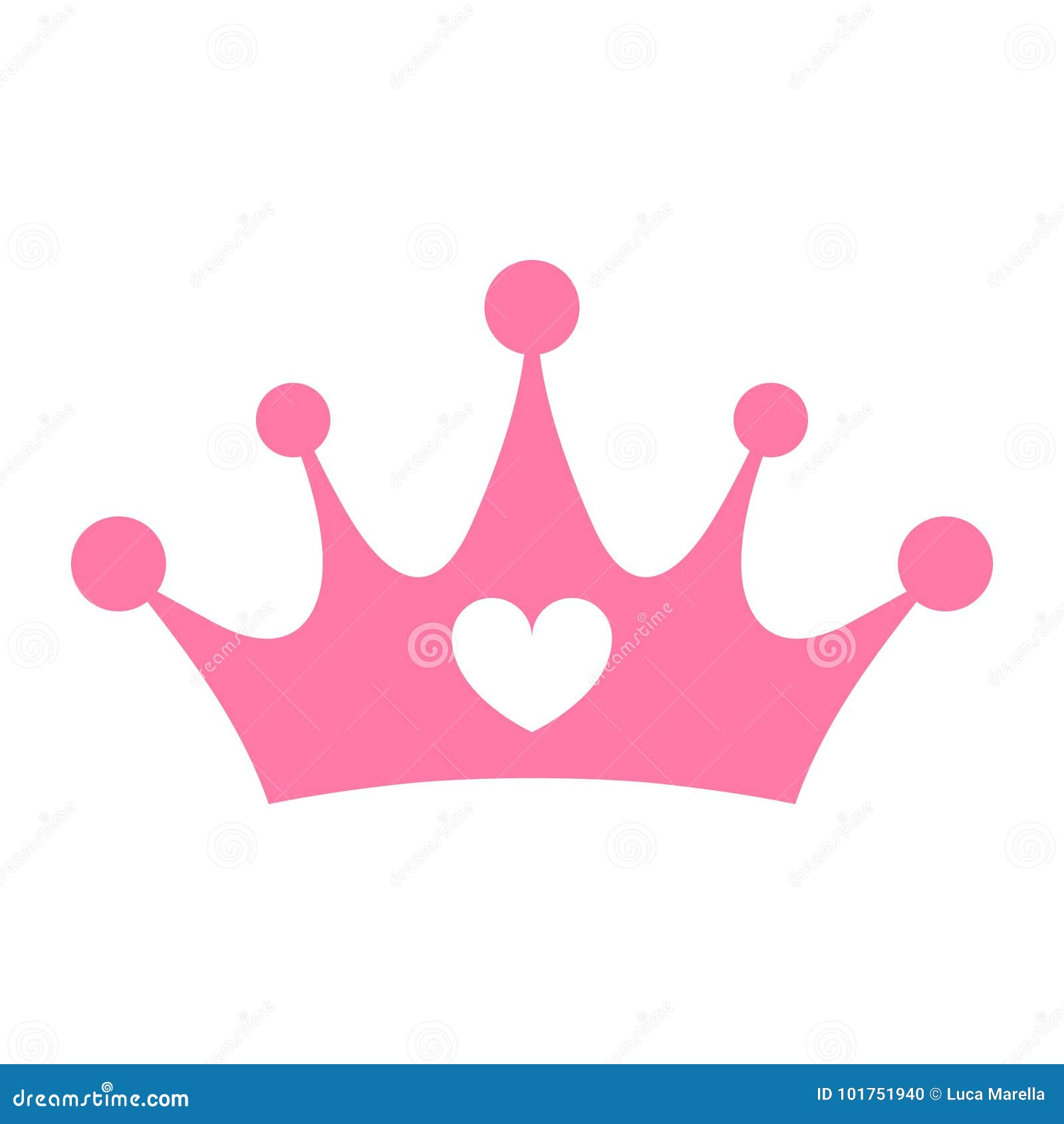 Universeel gelijktijdig Beperkt De Kroon van de prinses vector illustratie. Illustration of karakter -  101751940
