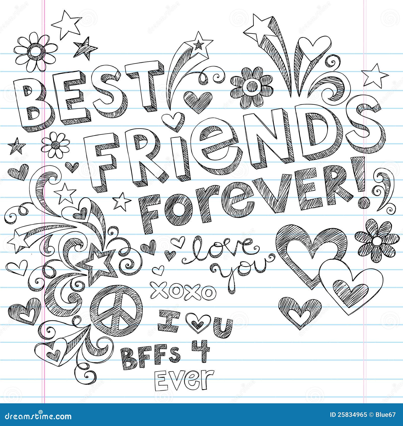 Meilleure Amie Dessin Bff A Colorier Bff Stock Illustrations, Vecteurs, & Clipart – (3,521 Stock Illustrations)
