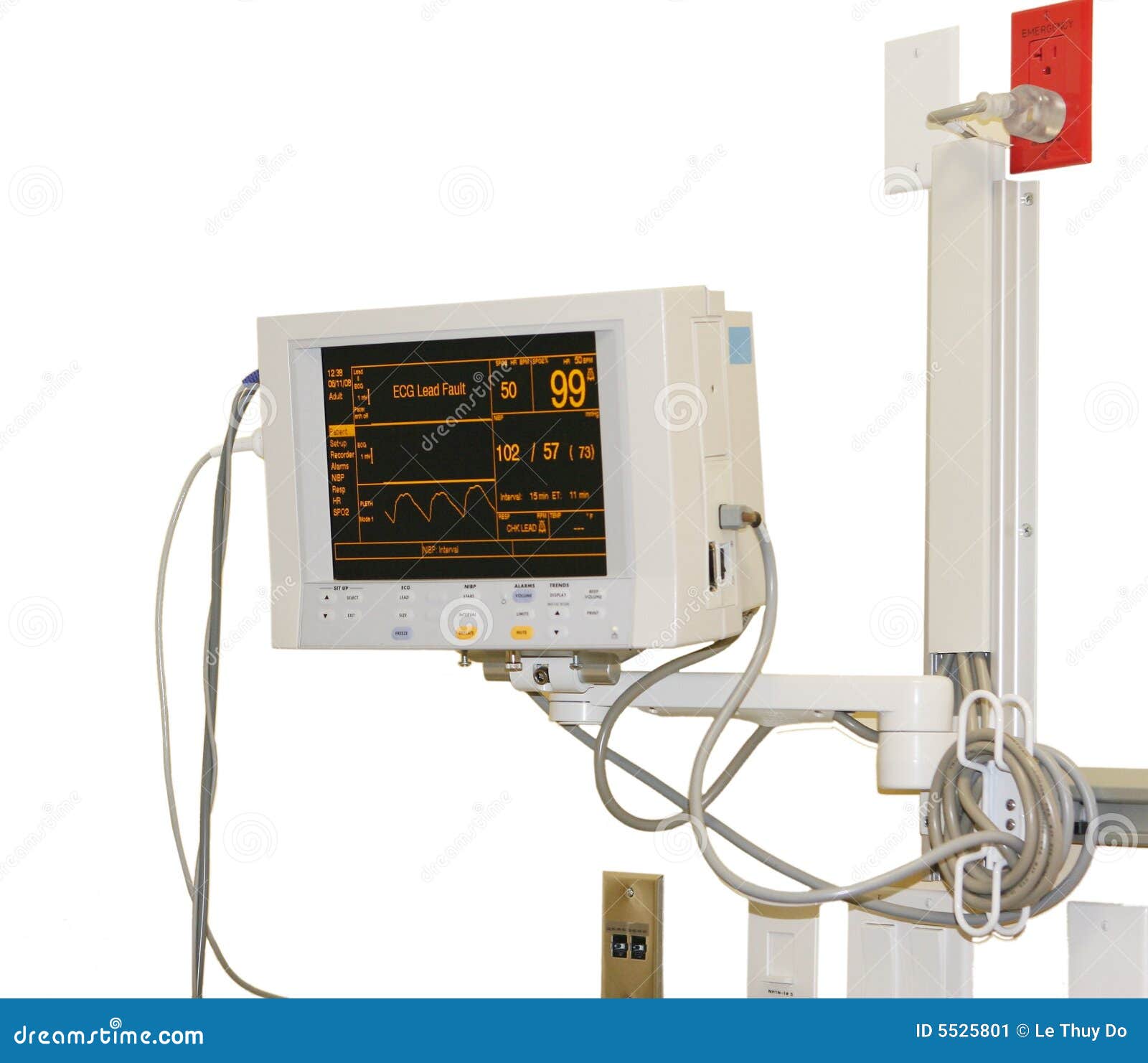 De Monitor Van Het Ziekenhuis Stock Afbeelding Image of herstelling