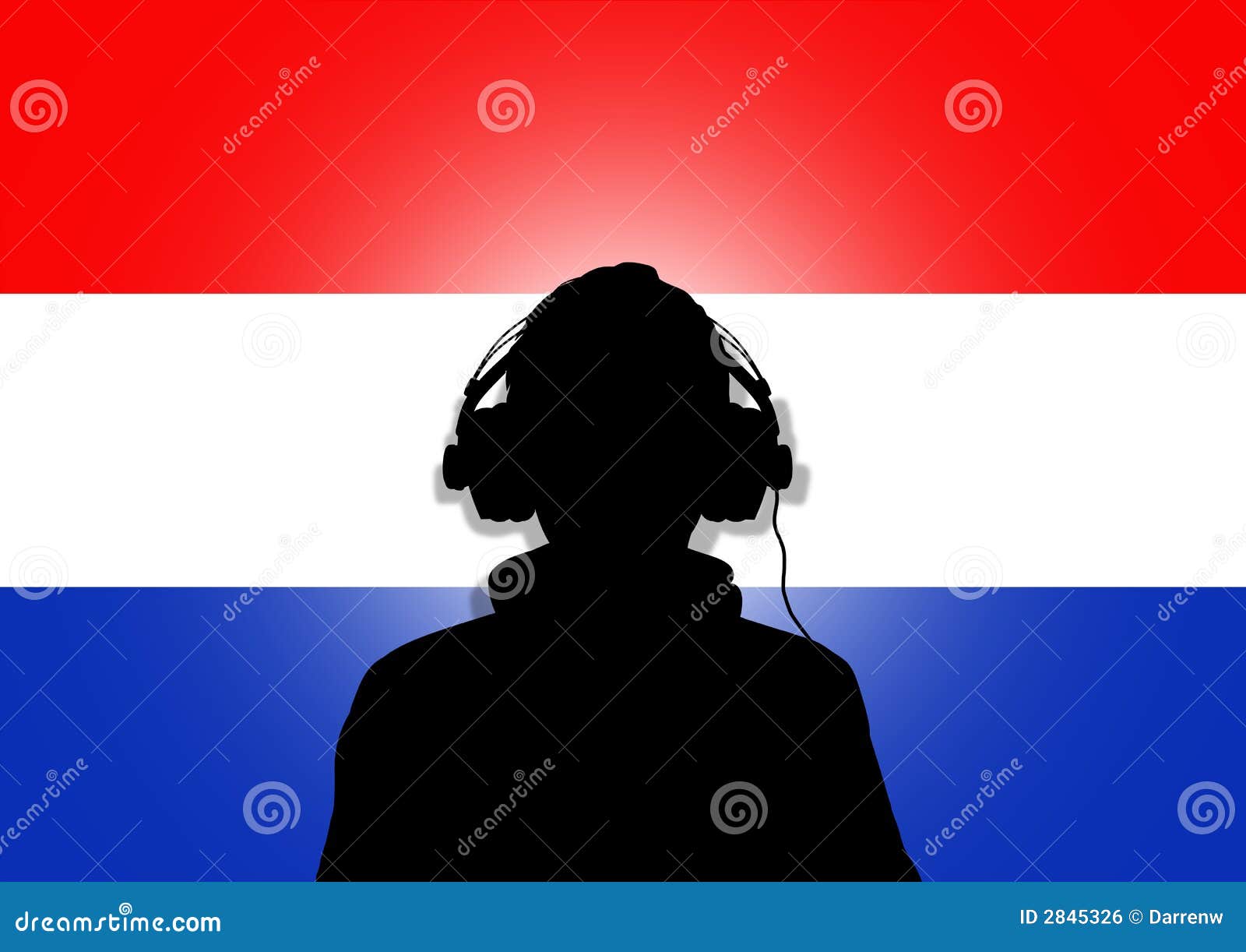 markering impuls telefoon De Muziek Van Het Nederland Stock Illustratie - Illustration of vermaak,  luister: 2845326