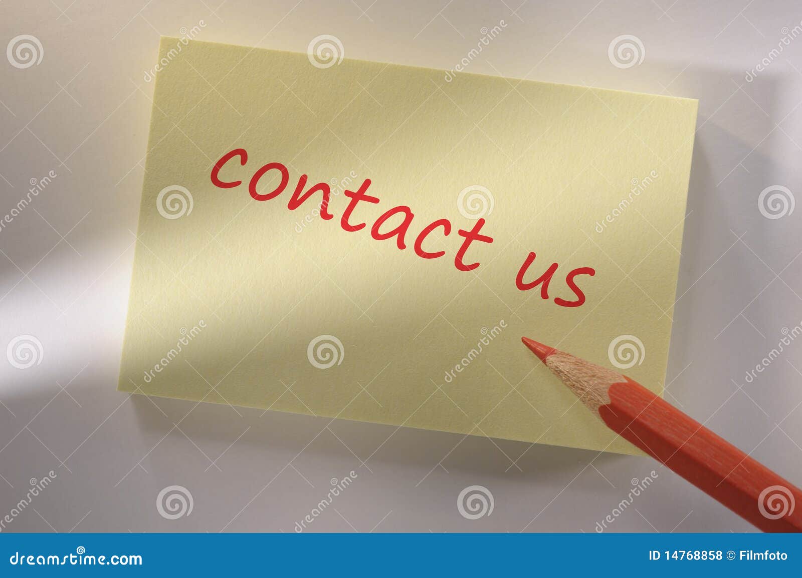 De Notacontact Van Het Memorandum Stock Foto Image of brief