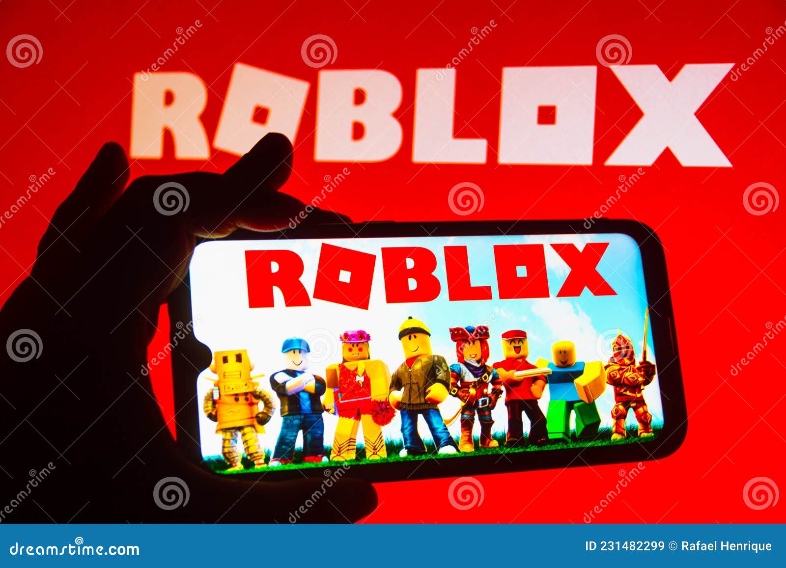 7 De Octubre De 2021 Brasil. En Esta Foto Ilustración El Logo De Roblox  Visto En Un Smartphone Imagen de archivo editorial - Imagen de pantalla,  existencias: 231482299