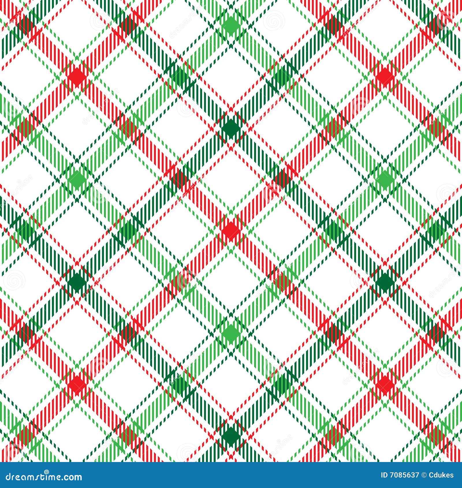 De Plaid van Kerstmis. Een plaid achtergrondpatroon in de kleuren van Kerstmis