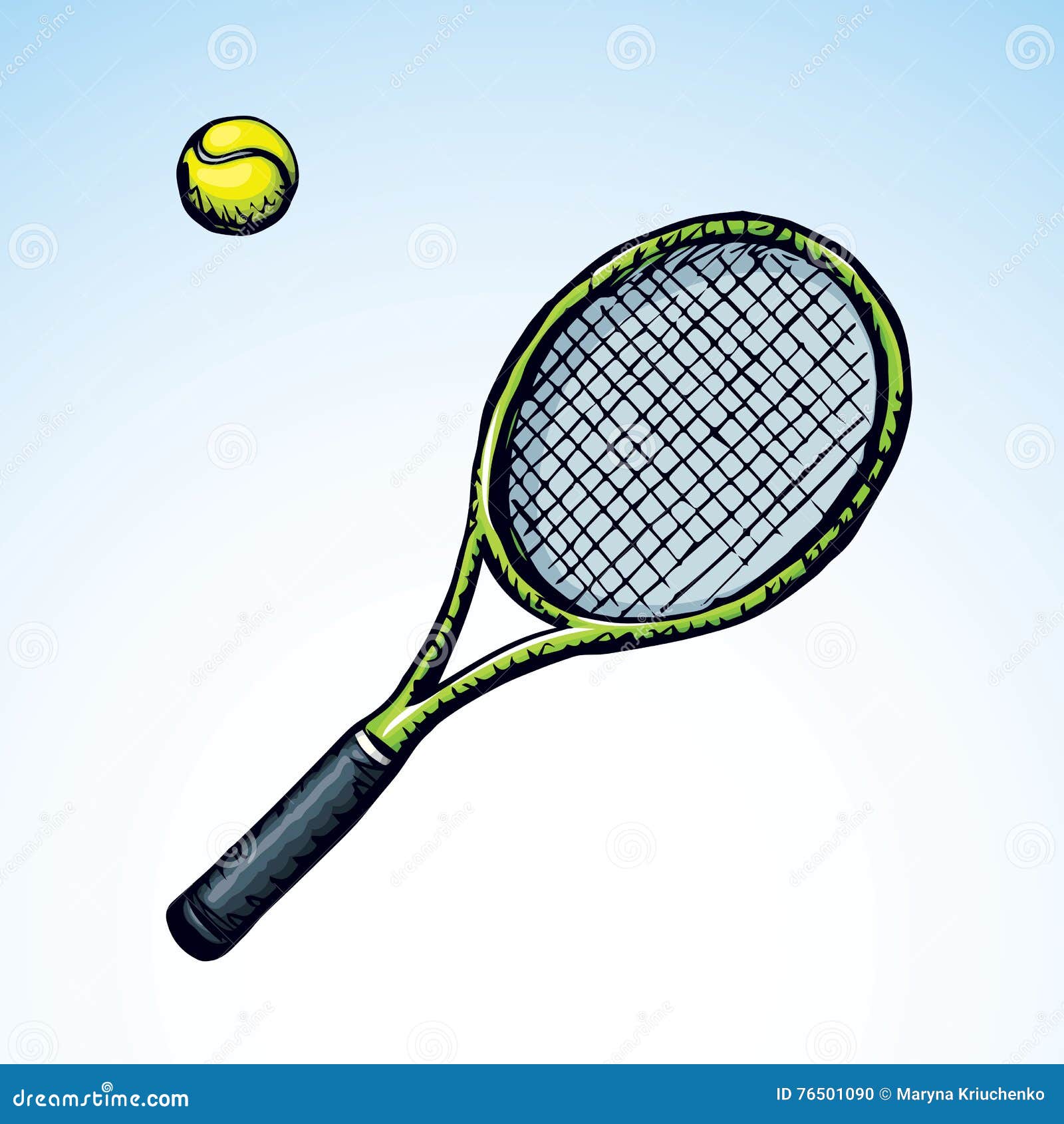 Typisch manipuleren composiet De Racket En De Bal Van Het Tennis Vector Tekening Vector Illustratie -  Illustration of punt, professioneel: 76501090