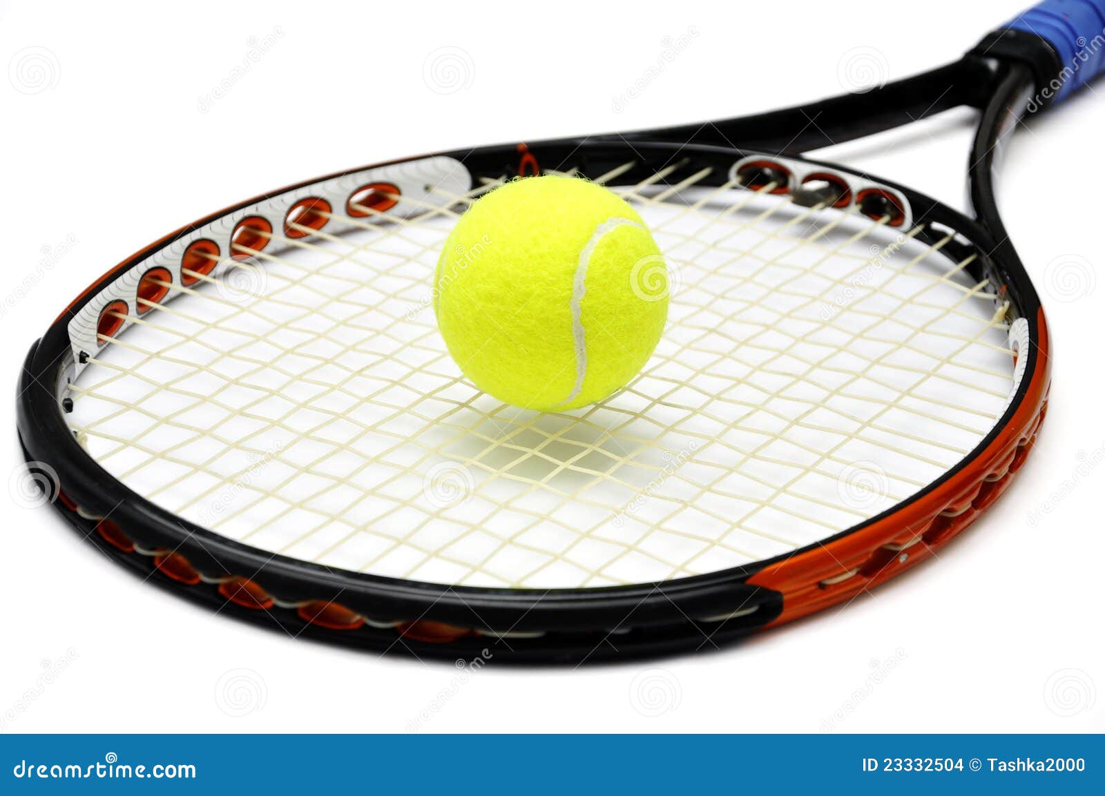 Medisch wangedrag pantoffel Zeeziekte De Racket Van Het Tennis En Bal Stock Foto - Image of sporten, daling:  23332504