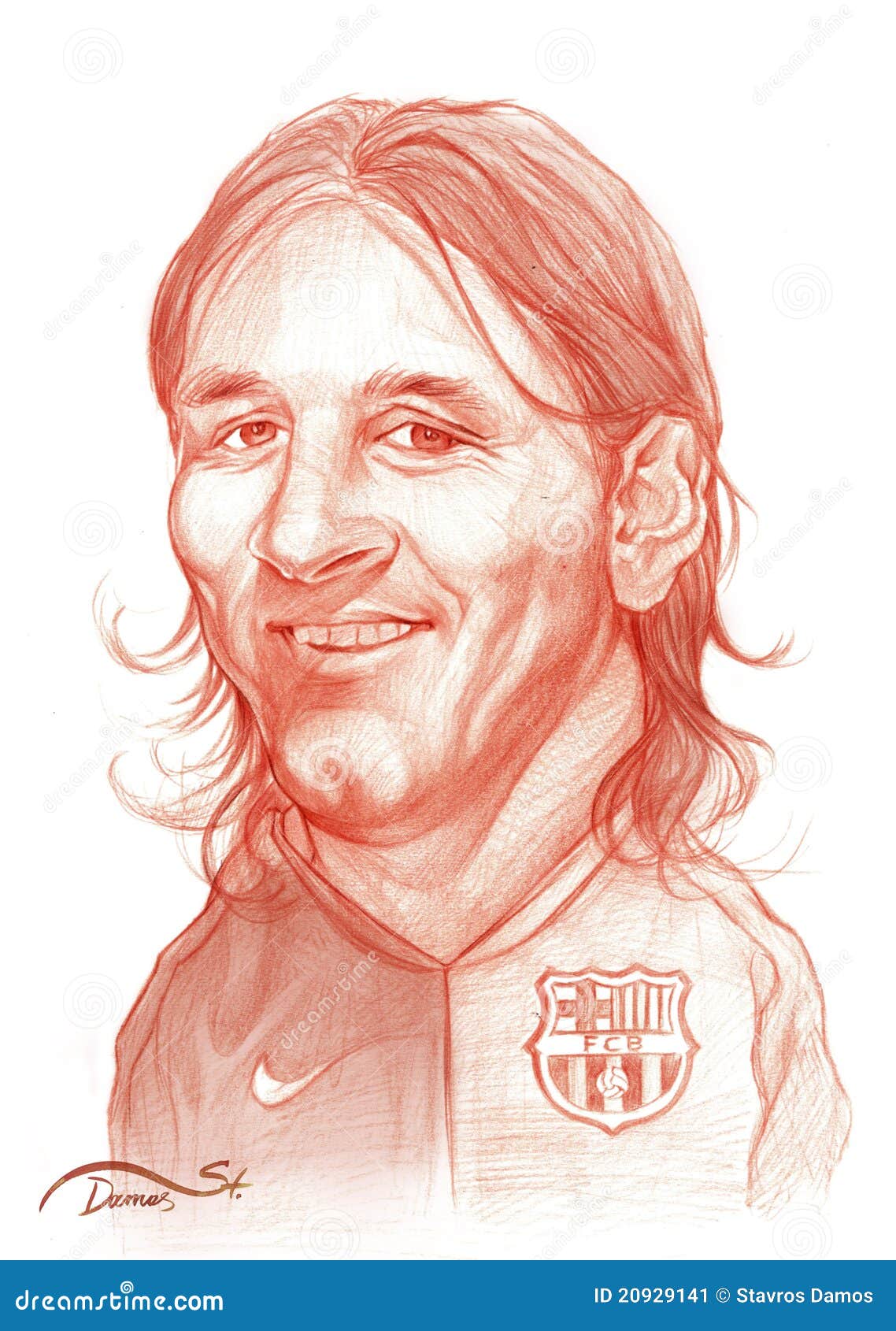 De Schets Van De Karikatuur Van Messi Van Lionel Redactionele Foto Illustratie Bestaande Uit Mens Kleur 20929141