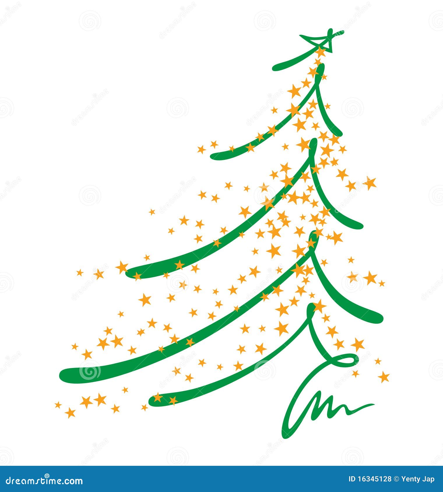 De schets van de kerstboom vector illustratie. Illustration of viering ...