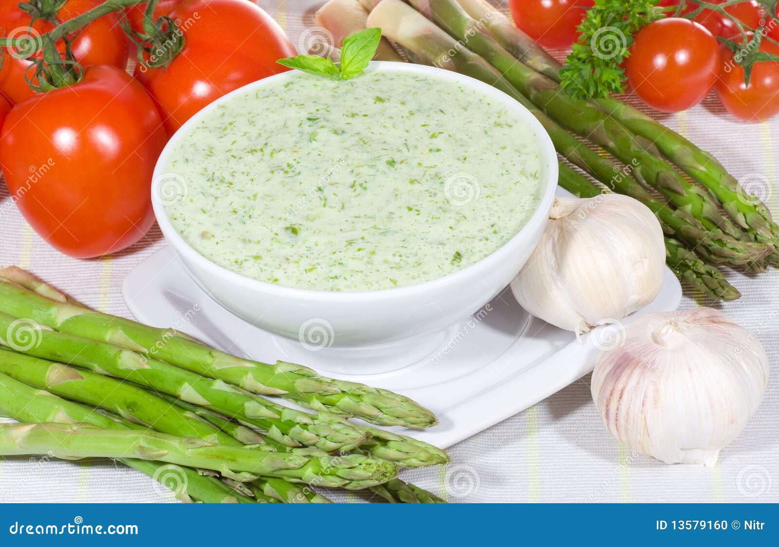 De soep van de asperge stock foto. Image of aroma, romig 13579160