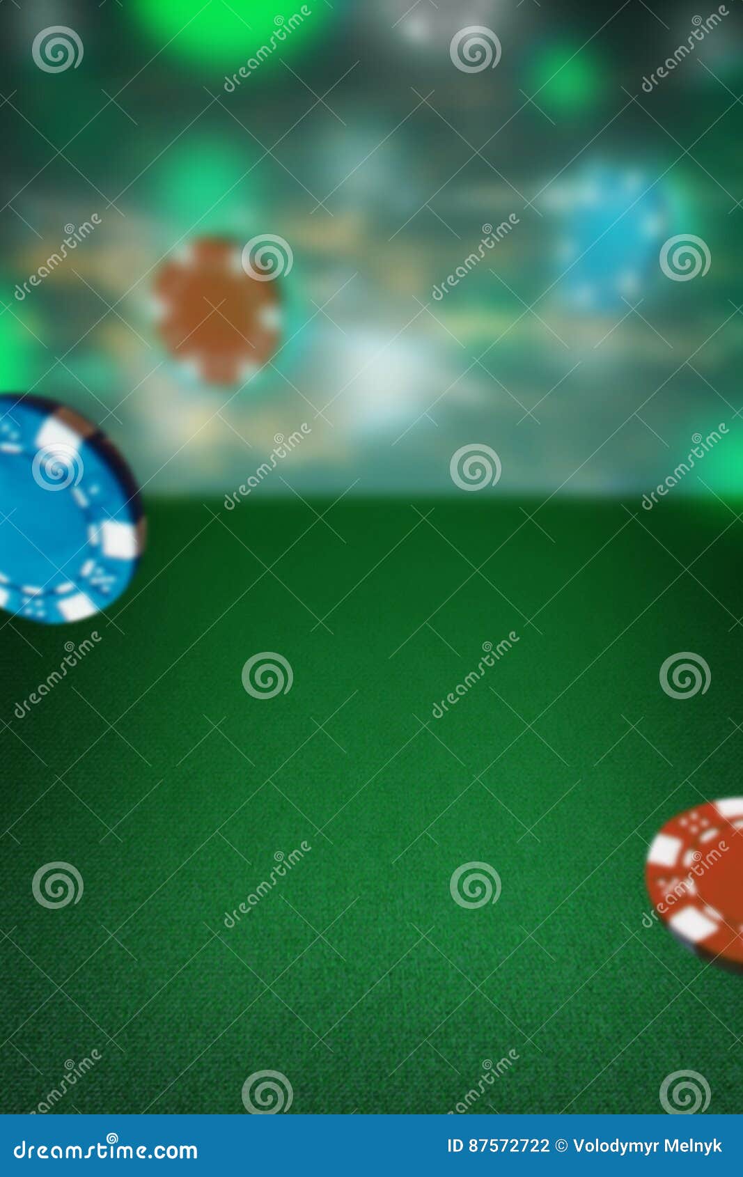 De spaanders voor het gokken op groene lijst Het concept van de pook? Een speler met dubbele azen?