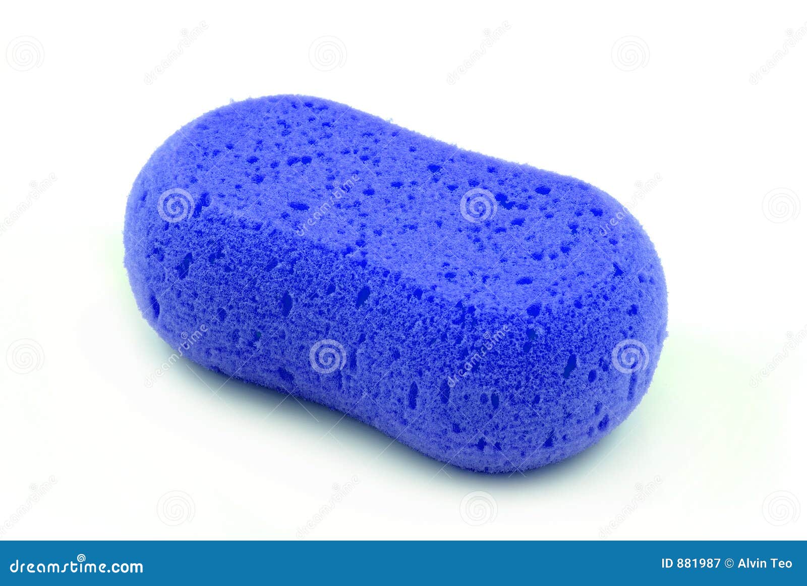 De Spons van het bad stock afbeelding. Image of blauw, douche 881987