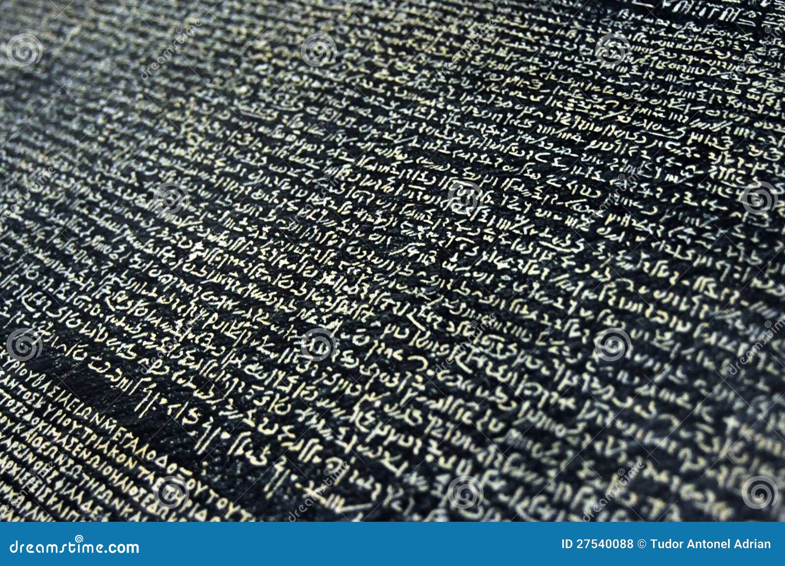 De Steen Van Rosetta Stock Foto Afbeelding Bestaande Uit Tekst 27540088