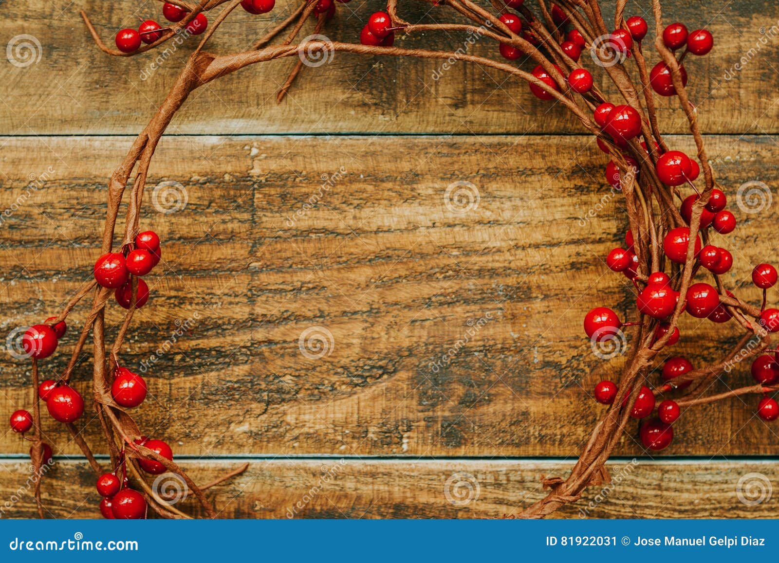 De Tak Van Kerstmis Met Rode Bessen Stock Afbeelding - Image of ...