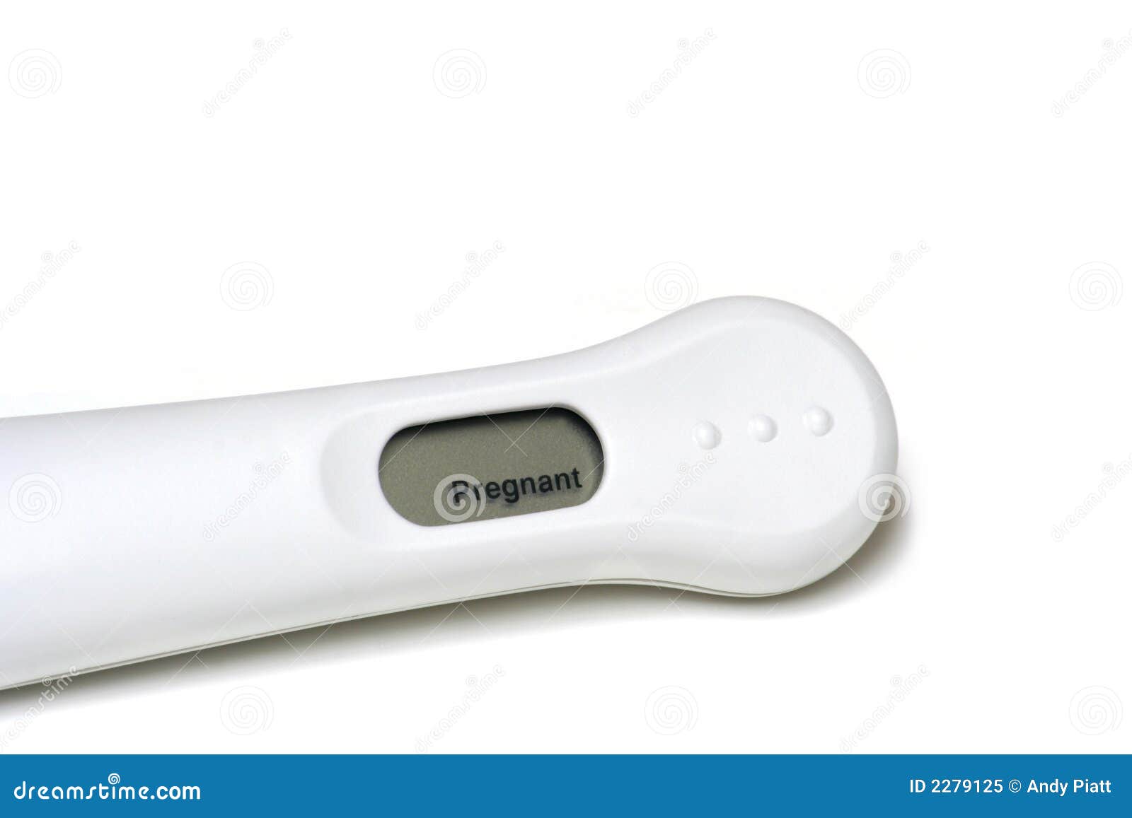De Test Van De Zwangerschap Van Het Positieve Resultaat Stock