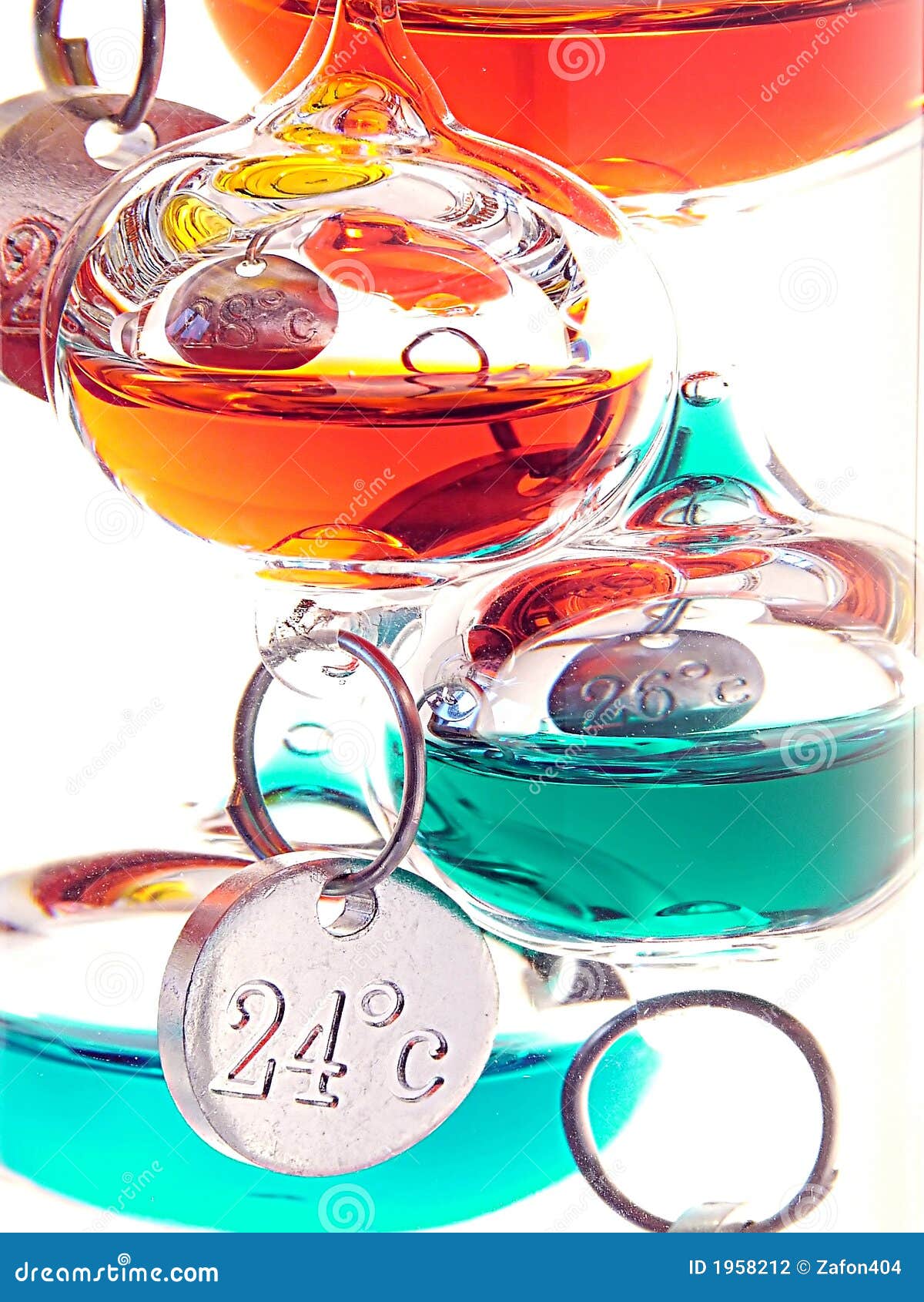 De thermometer van Galileo stock foto. Image of manier 1958212