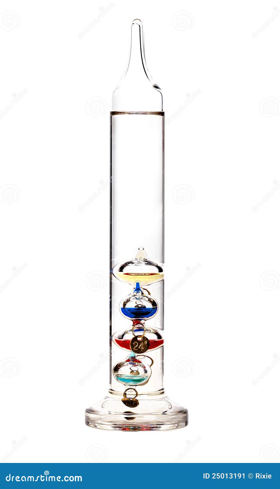 De thermometer van Galileo stock afbeelding. Image of galileo 25013191