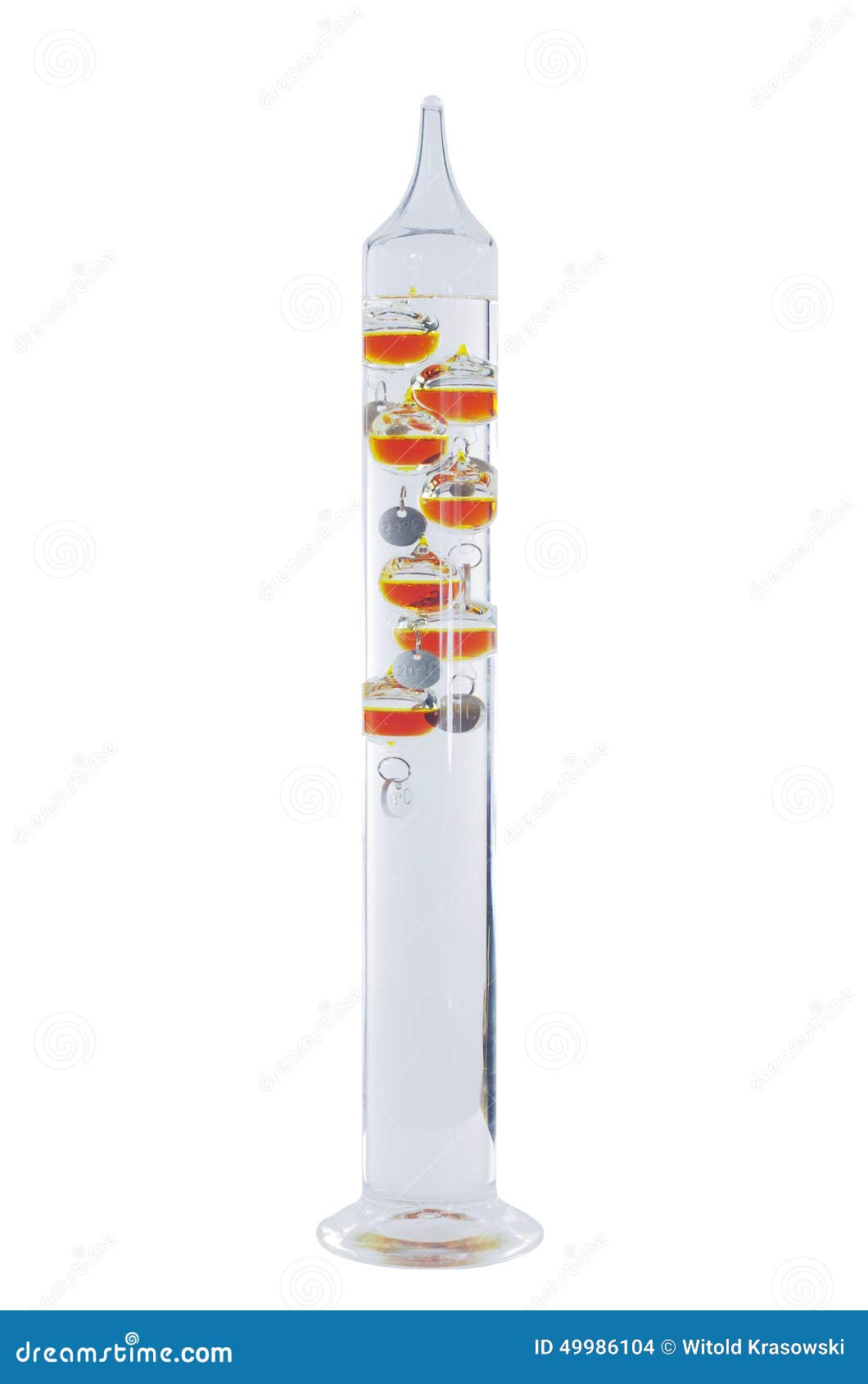 De thermometer van Galileo stock foto. Image of ernst 49986104