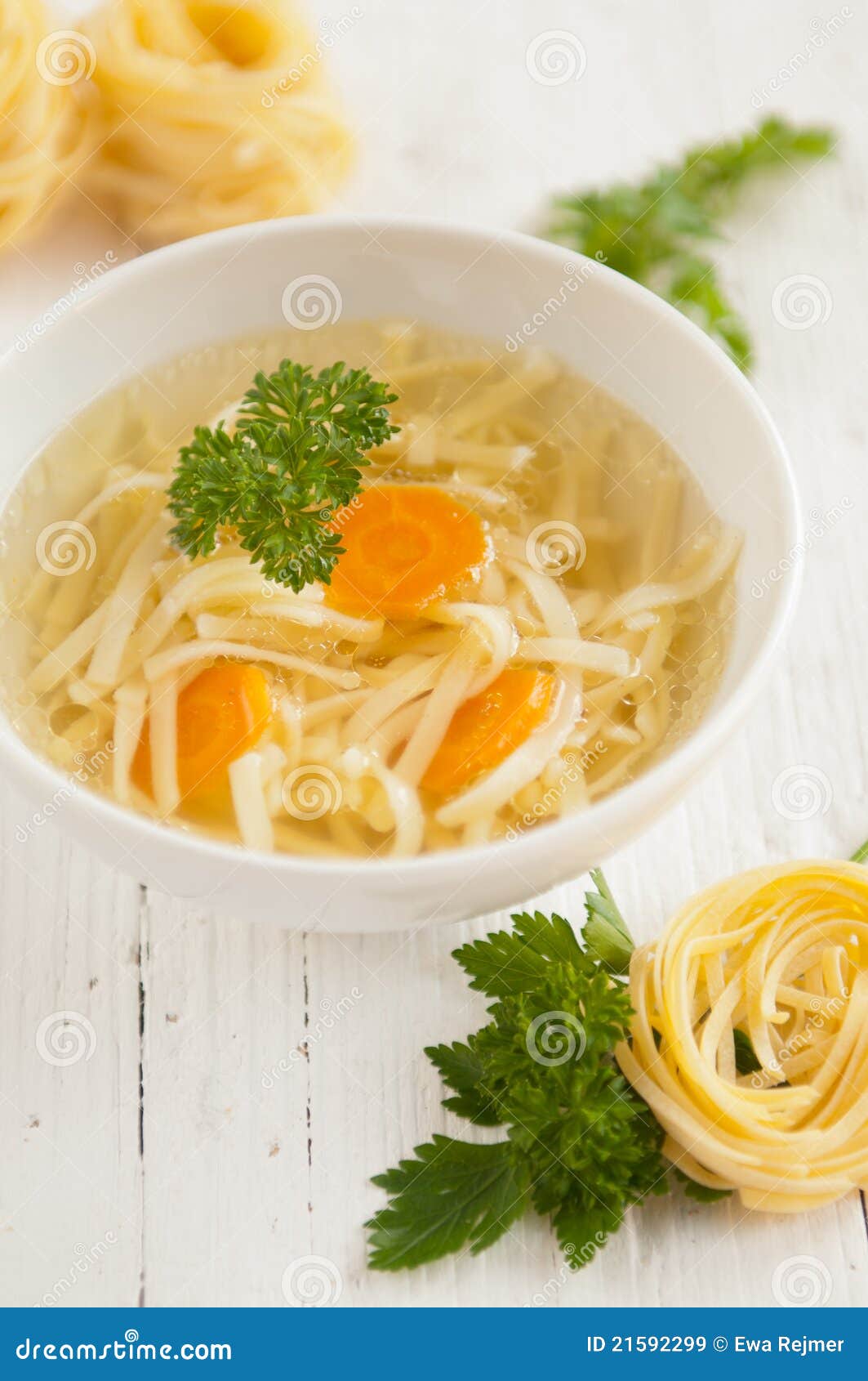 De Traditionele Poolse Bouillon Van De Kip Stock Afbeelding Image of