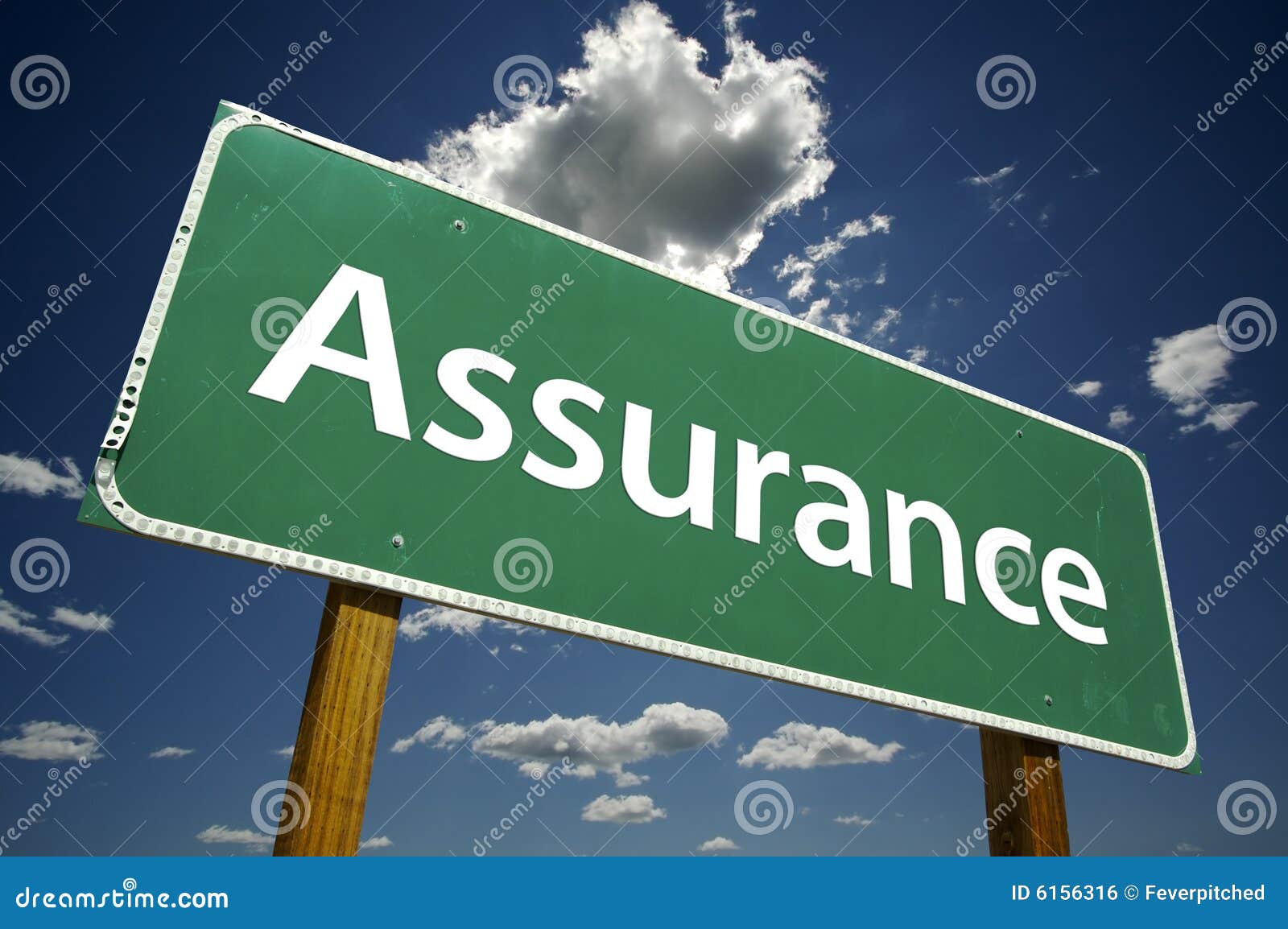 De Verkeersteken Van De Verzekering Stock Foto Afbeelding bestaande