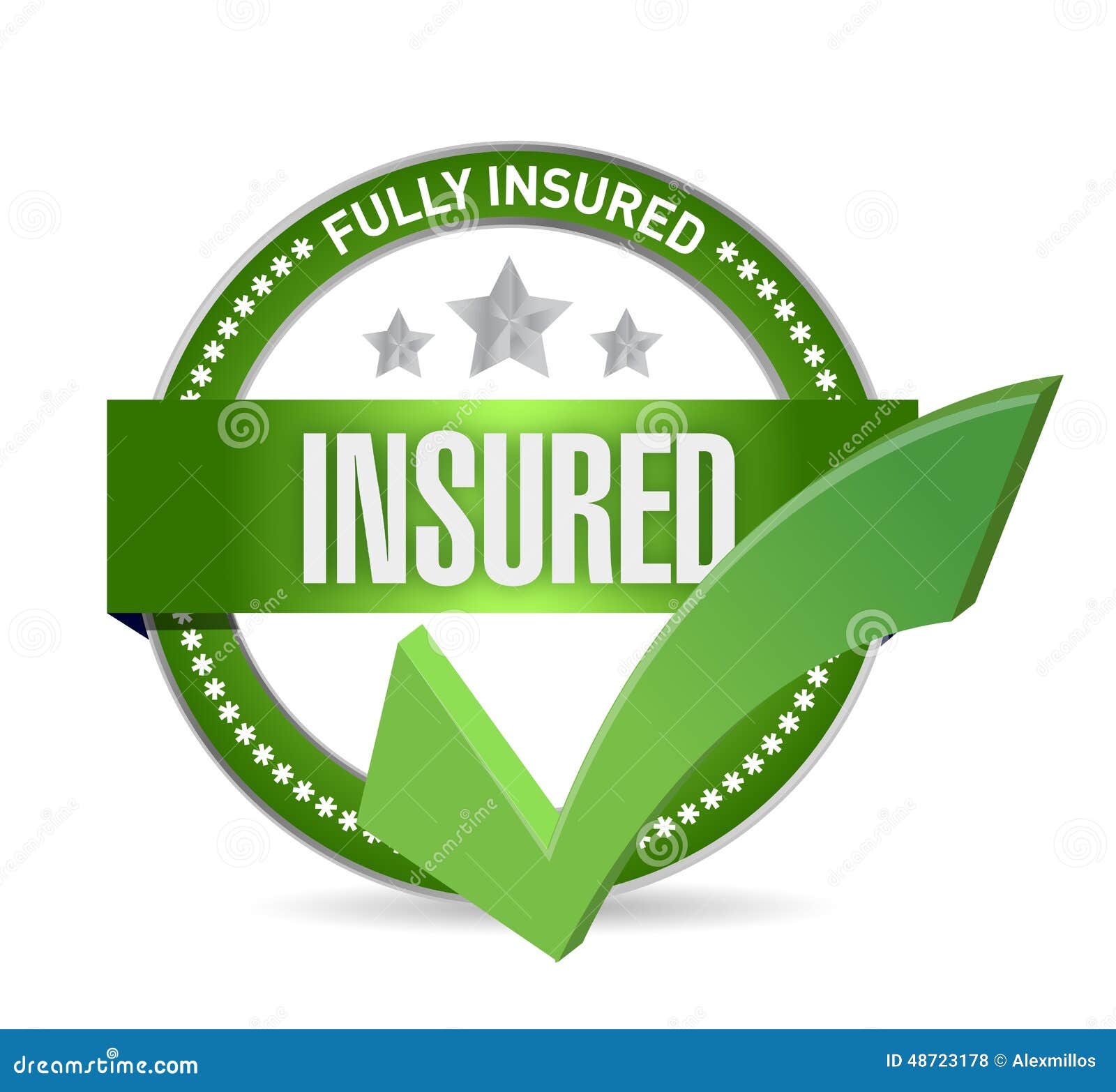 De Verzekerde Illustratie Van De Vinkjeverbinding Stock Illustratie