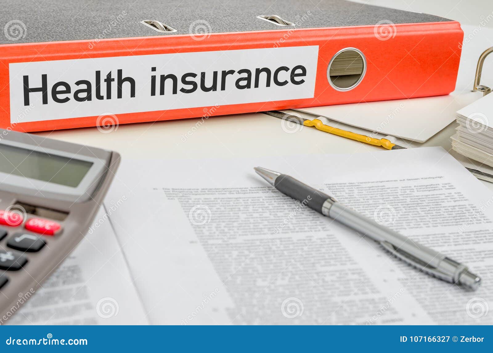 De Verzekering Van De Gezondheid Stock Afbeelding Image of financieel