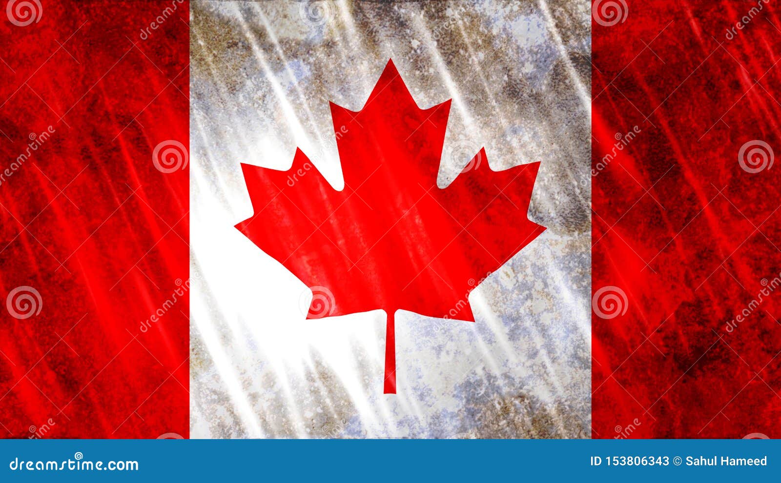 De Vlag Van Canada Stock Afbeelding. Image Of Grunge - 153806343