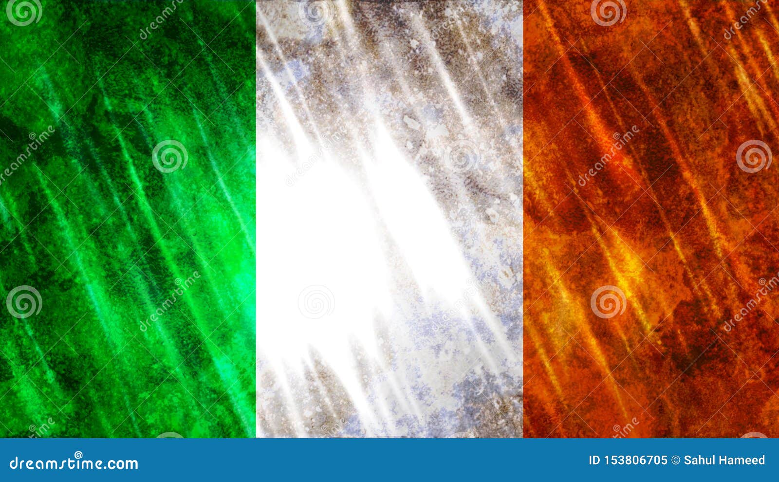 De Vlag Van Ierland Stock Afbeelding. Image Of Zaken - 153806705