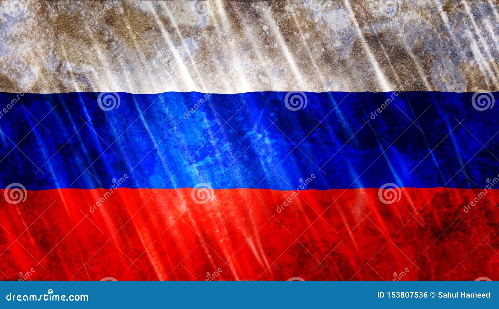De Vlag Van Rusland Stock Illustratie. Illustration Of Rusland - 153807536