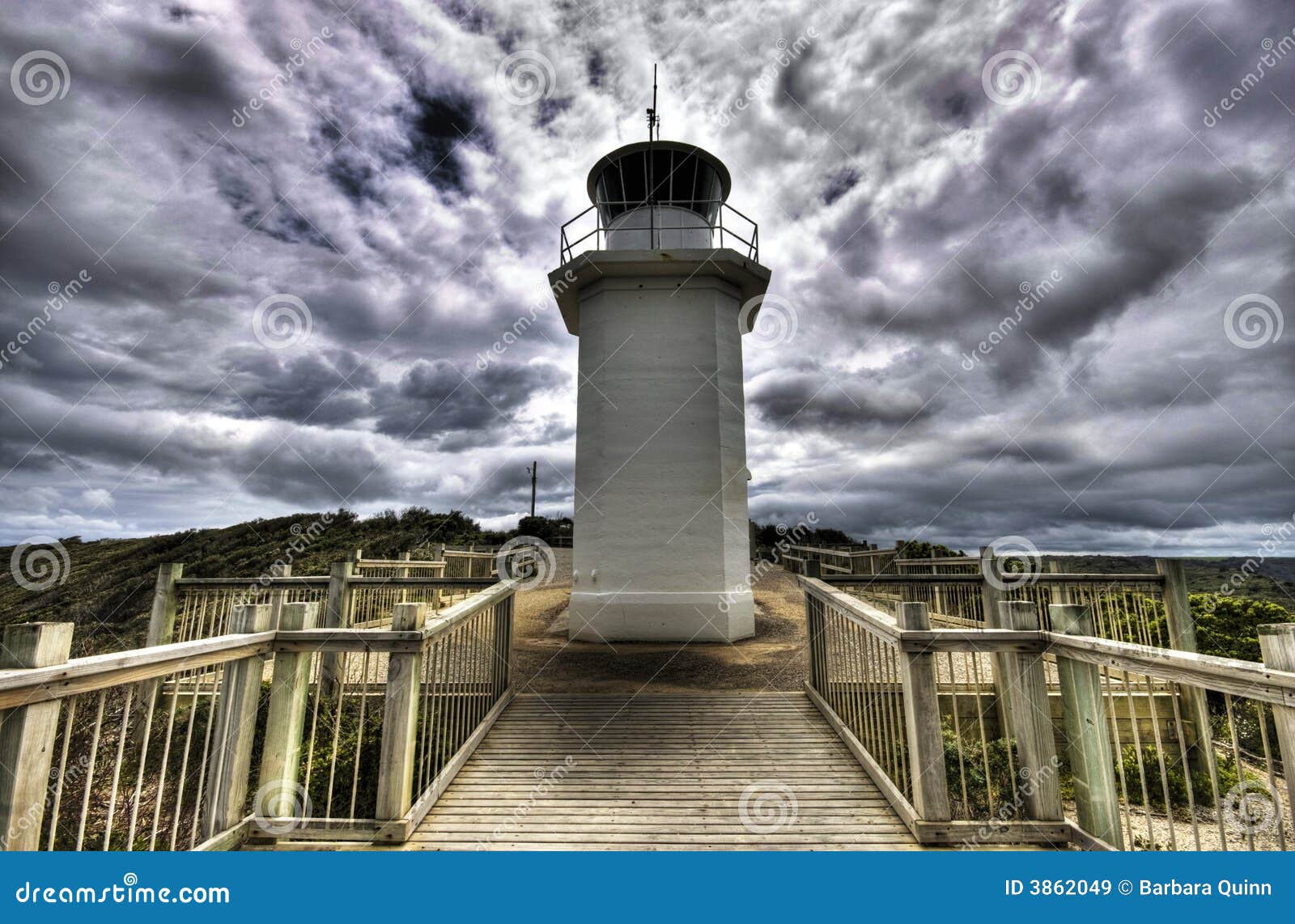 De Vuurtoren van Liptrap van de kaap. Vuurtoren bij Kaap Liptrap Victoria Australië - HDR