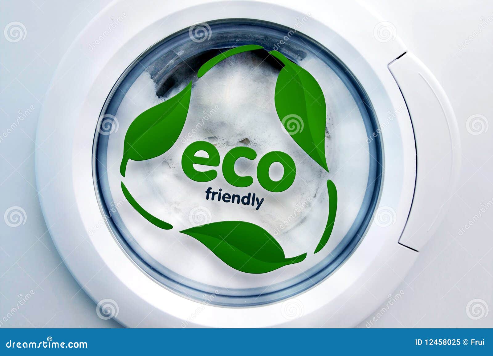Echter Klas Samenhangend De wasmachine van Eco stock afbeelding. Image of wastrog - 12458025