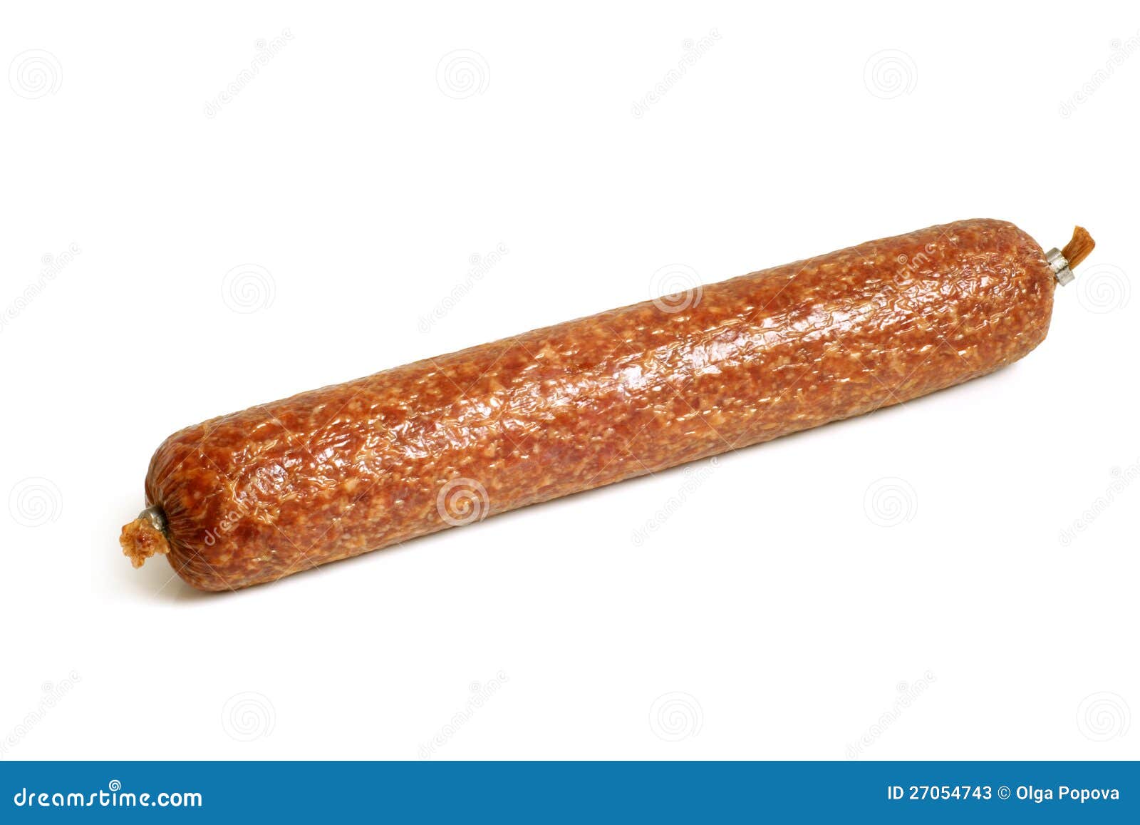 De worst van de salami stock afbeelding. Image of vettig 27054743