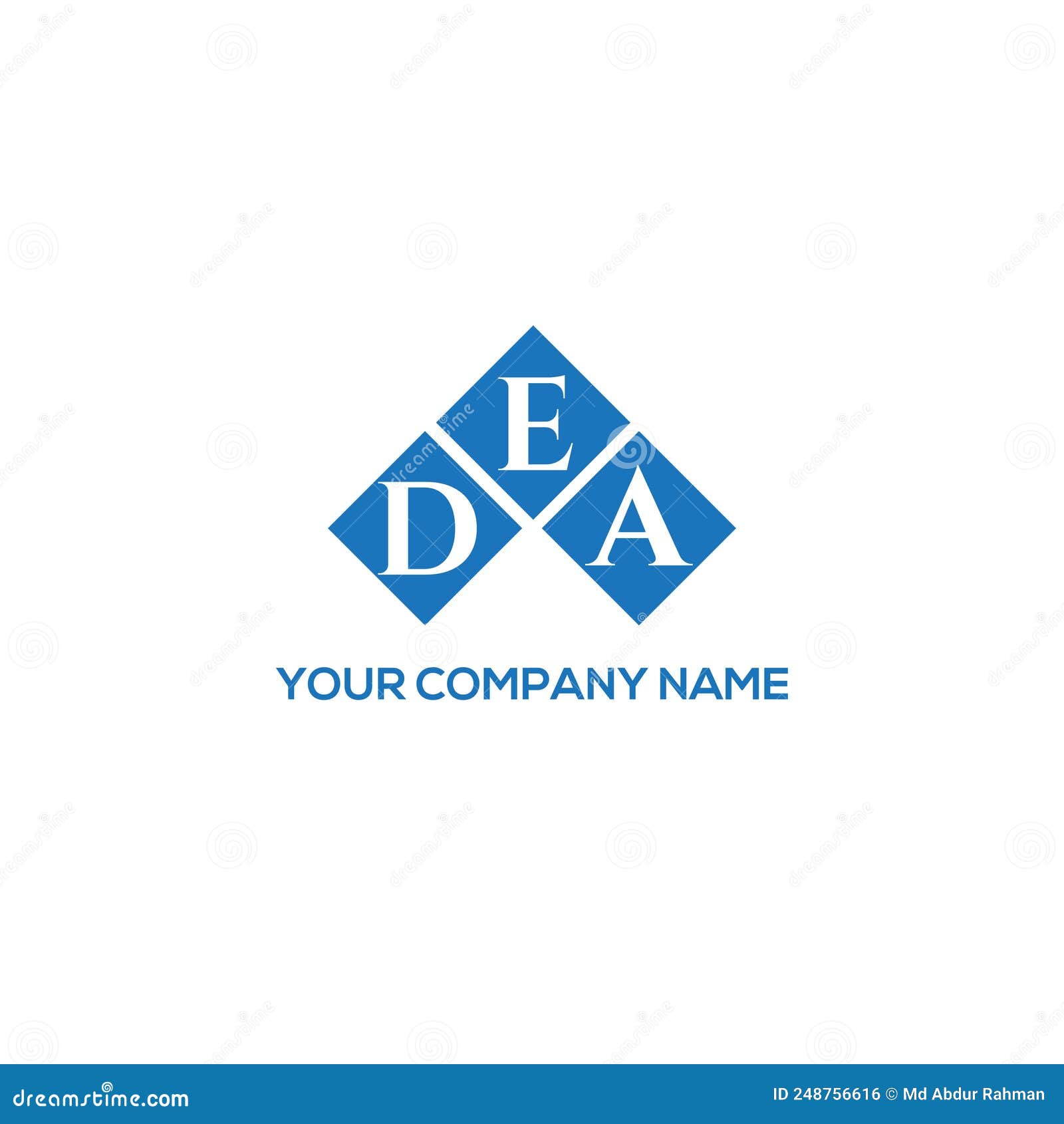 Dea Letter Logo Design On Black Background Dea Creative Initials