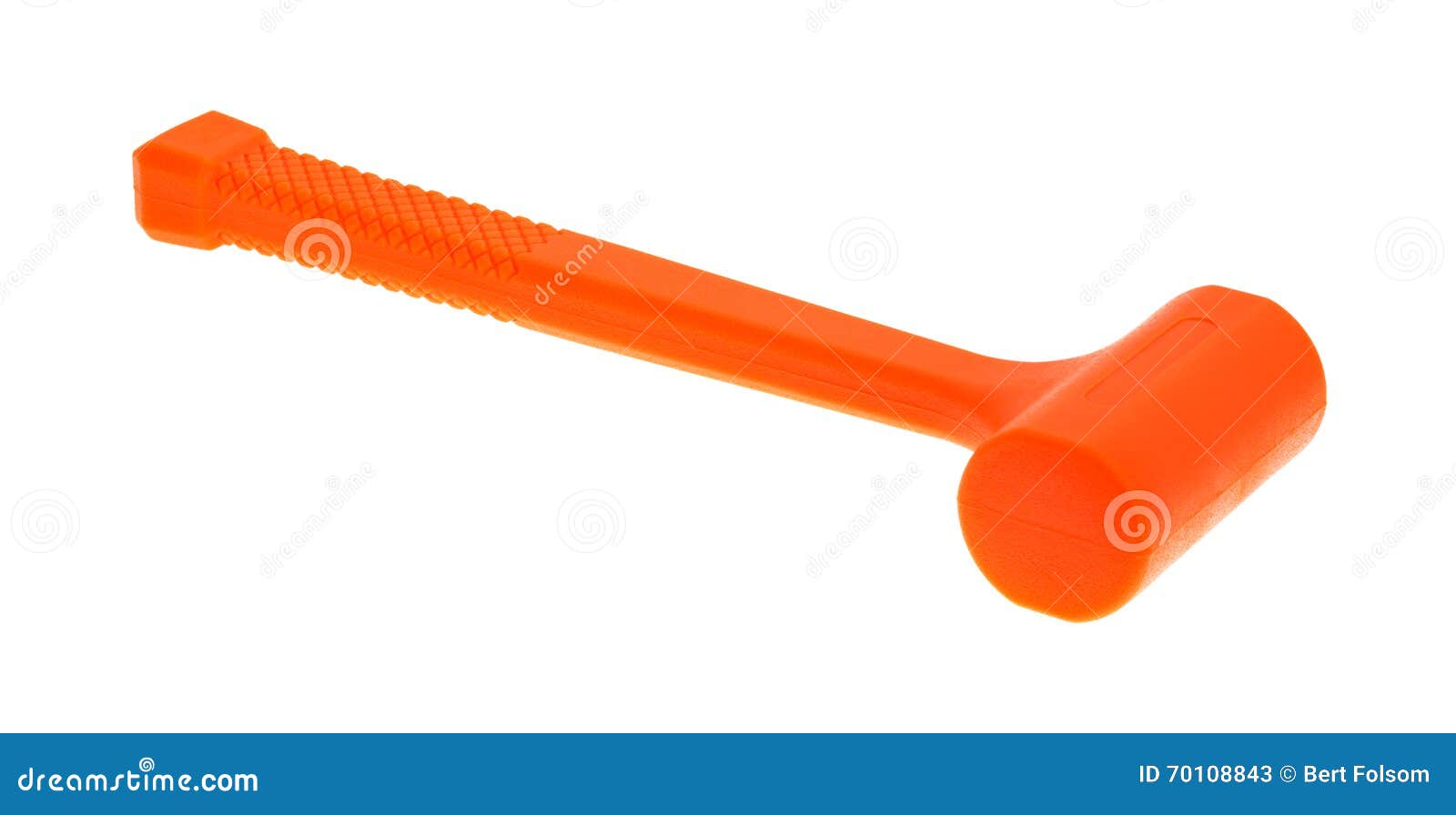 Dead Blow Orange Hammer Side View Stock Image Image of orange, duty