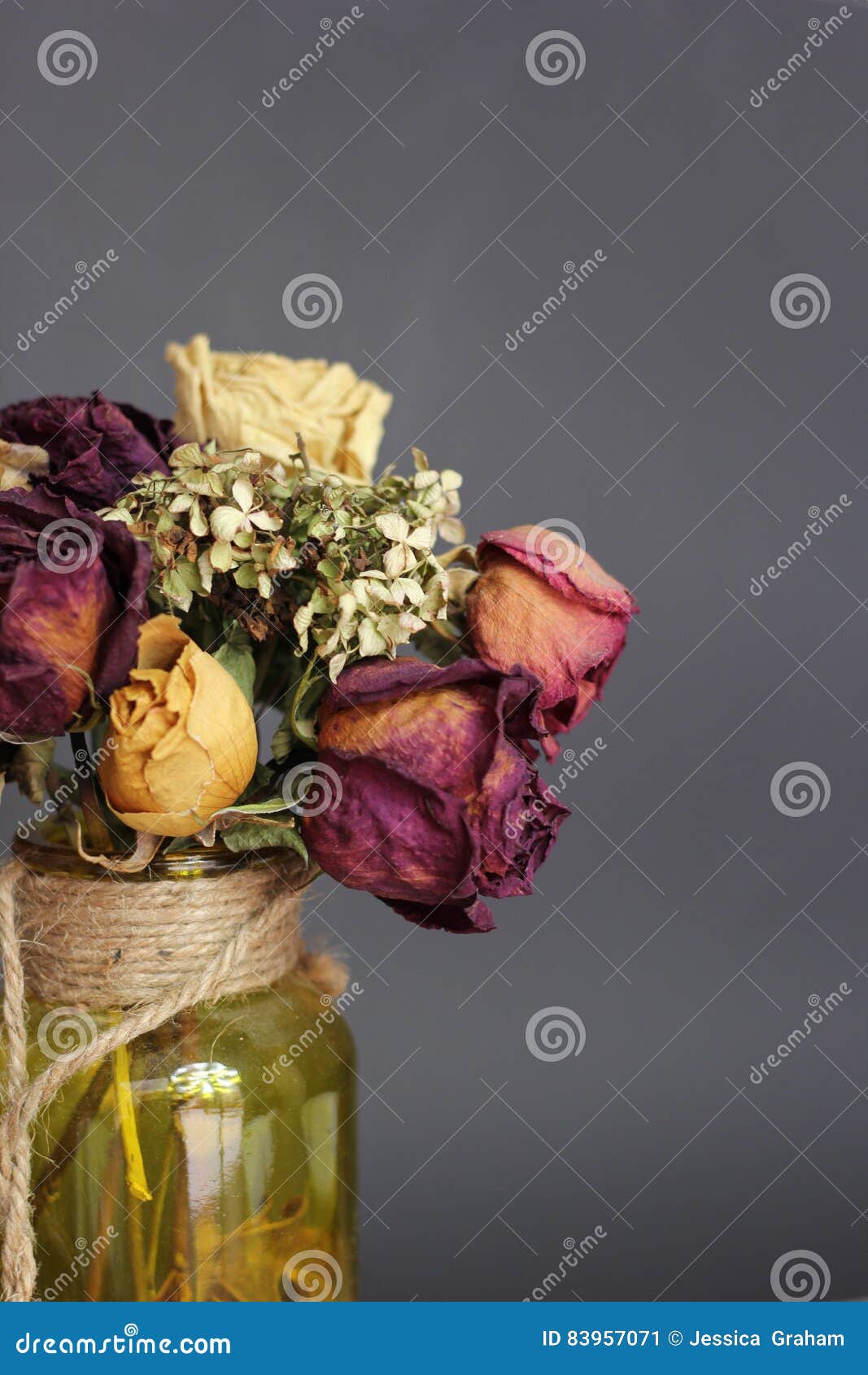 Dead Flowers stock image. Image of yellow, flowers, vase 83957071