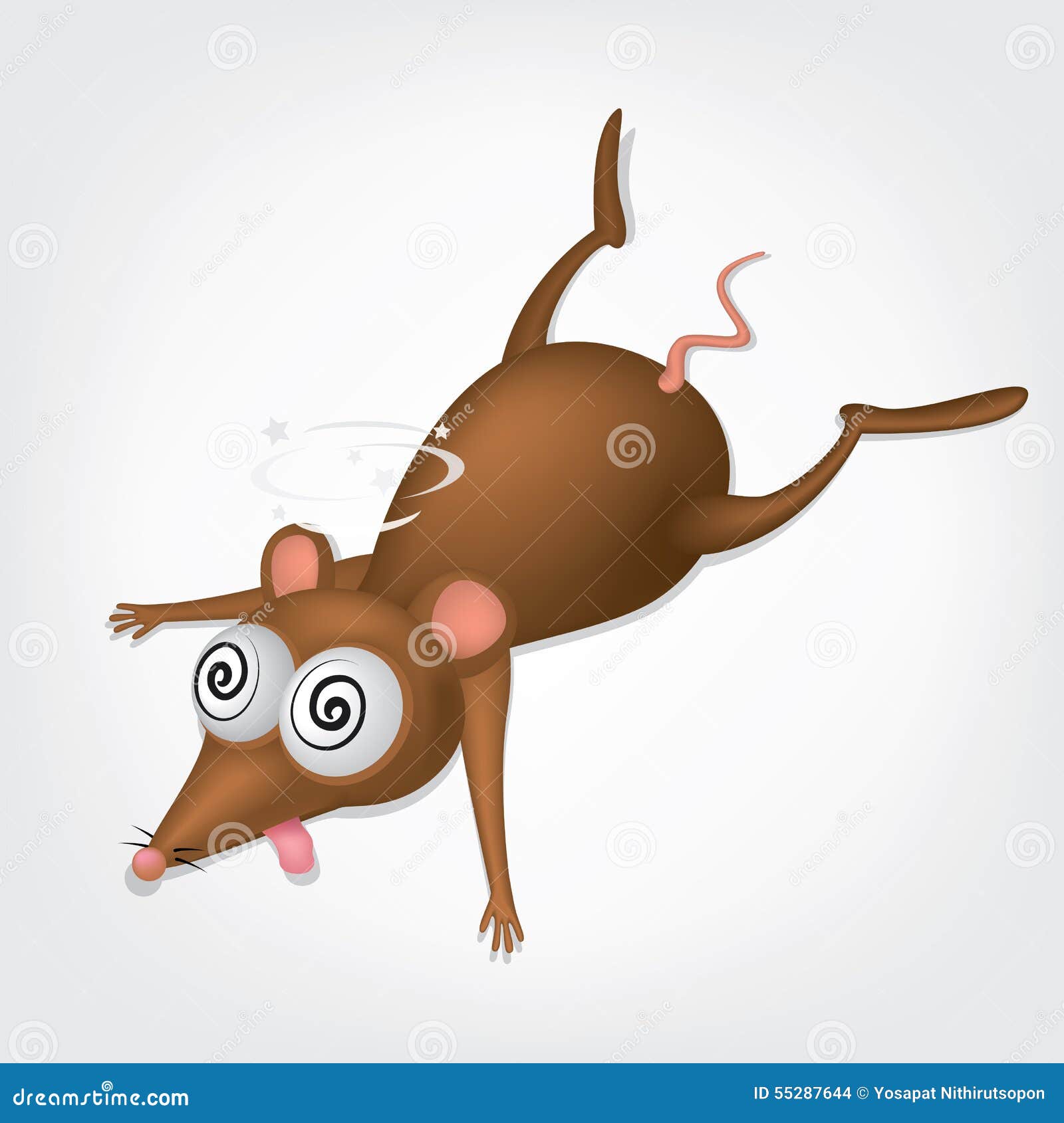 Dead rat stock illustration. Illustration of caution - 55287644