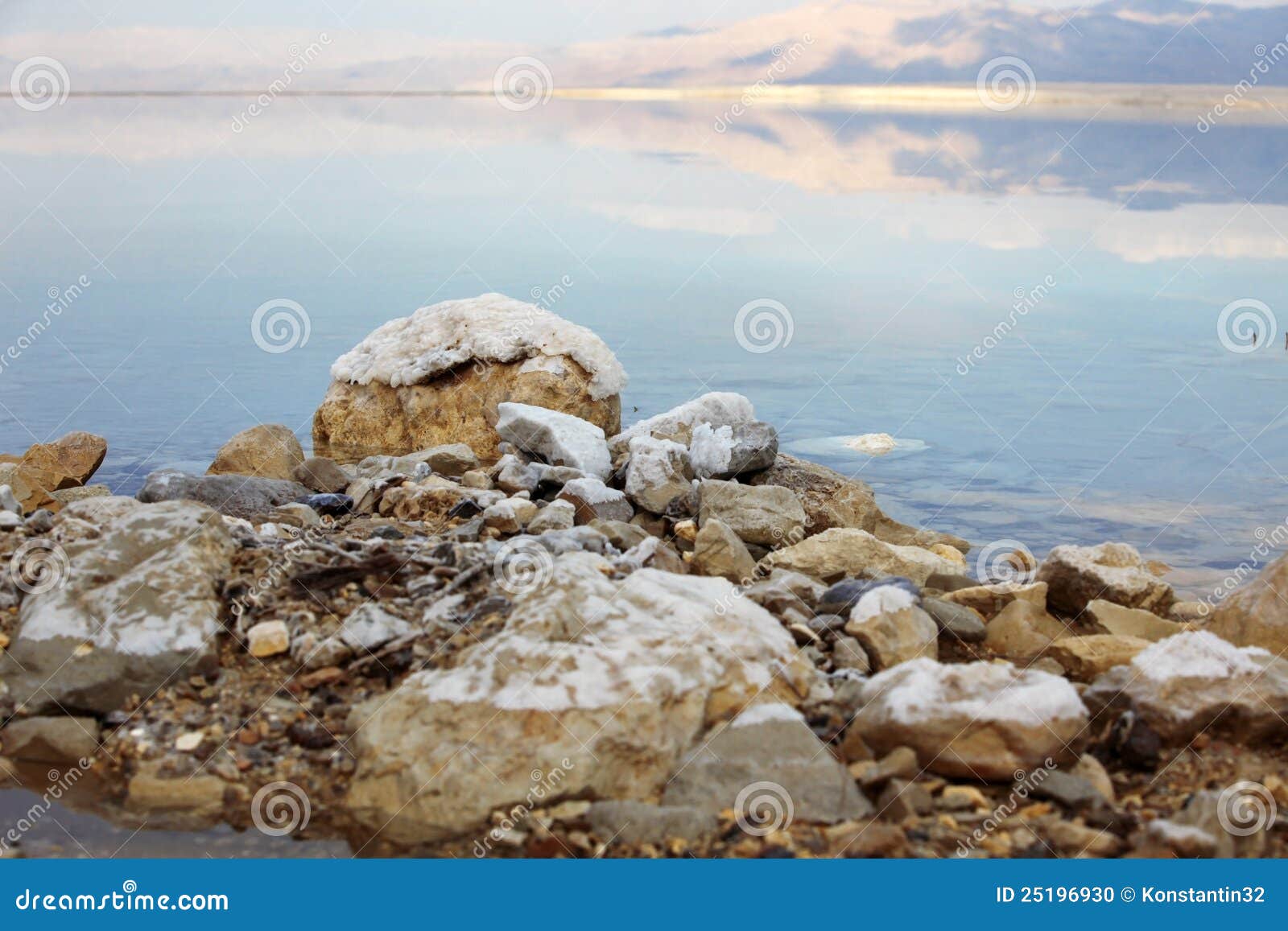 Dead Sea Salt at rocks stock photo. Image of elements 25196930
