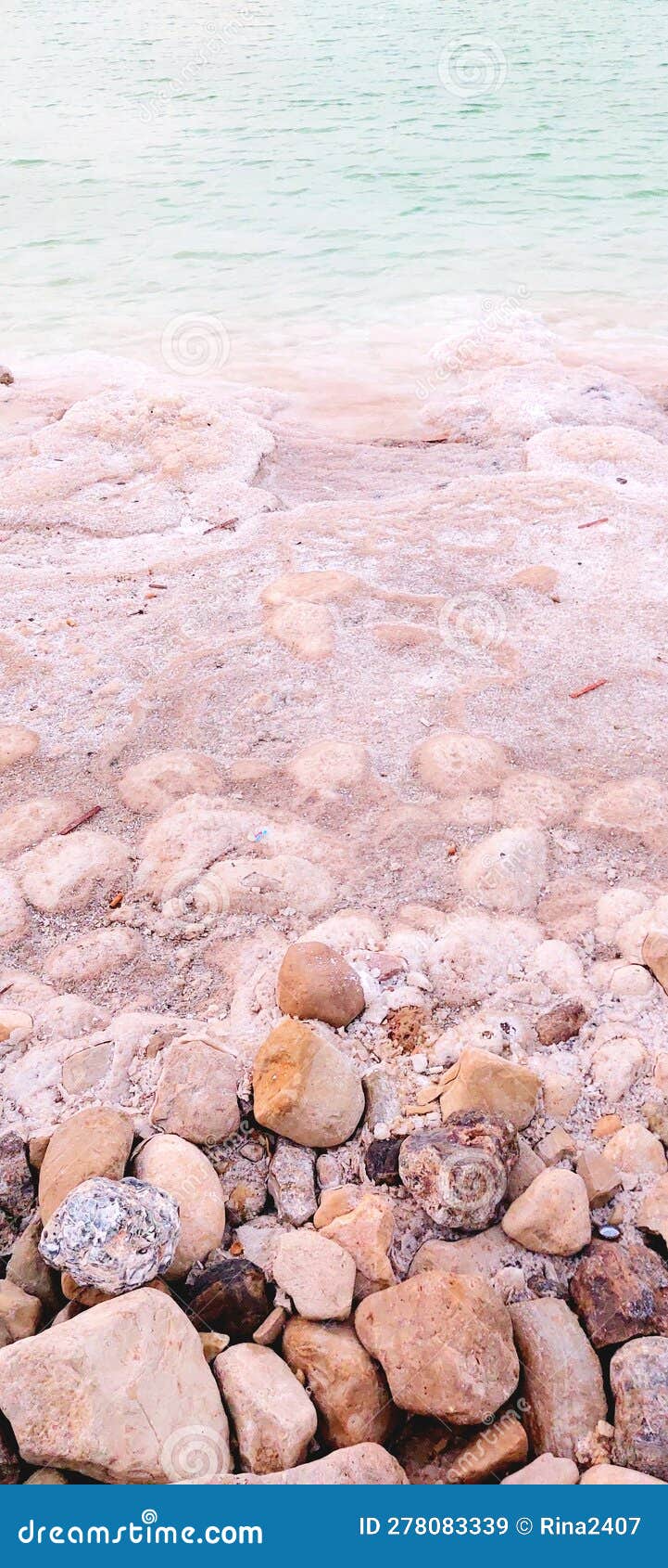 Dead Sea Water, Salt and Rocks Stock Image Image of water, rocks